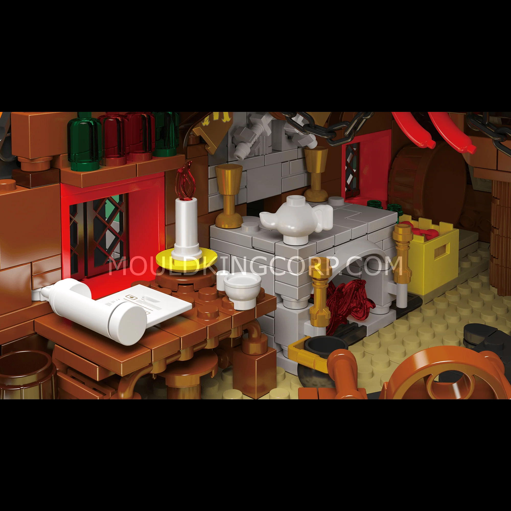 Mould King 16053 Cabin in The Woods Building Toy Set | 3,398 PCS - Image 5