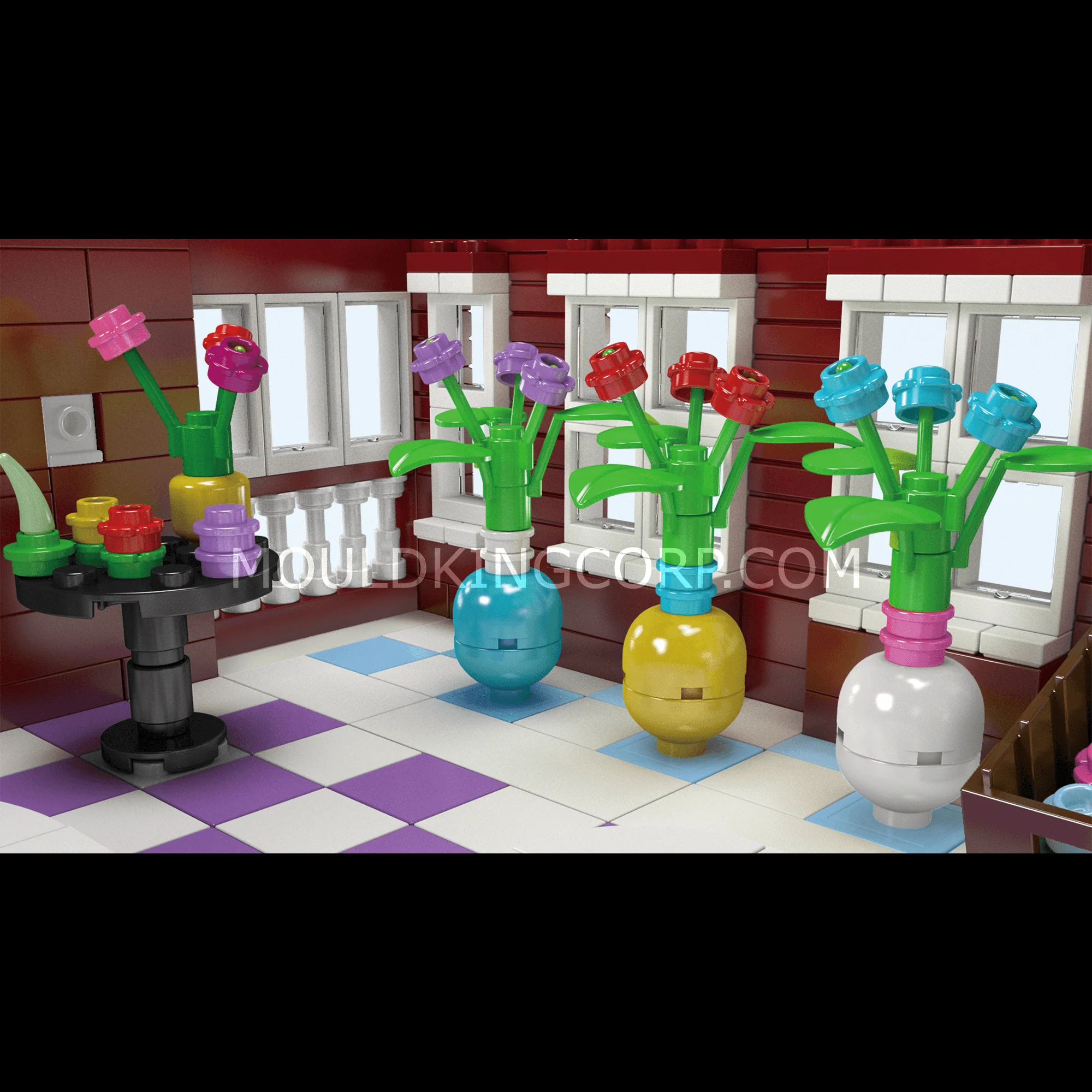 Mould King 16056 NovaTown Flower Shop Building Set | 2,291 Pcs - Image 4
