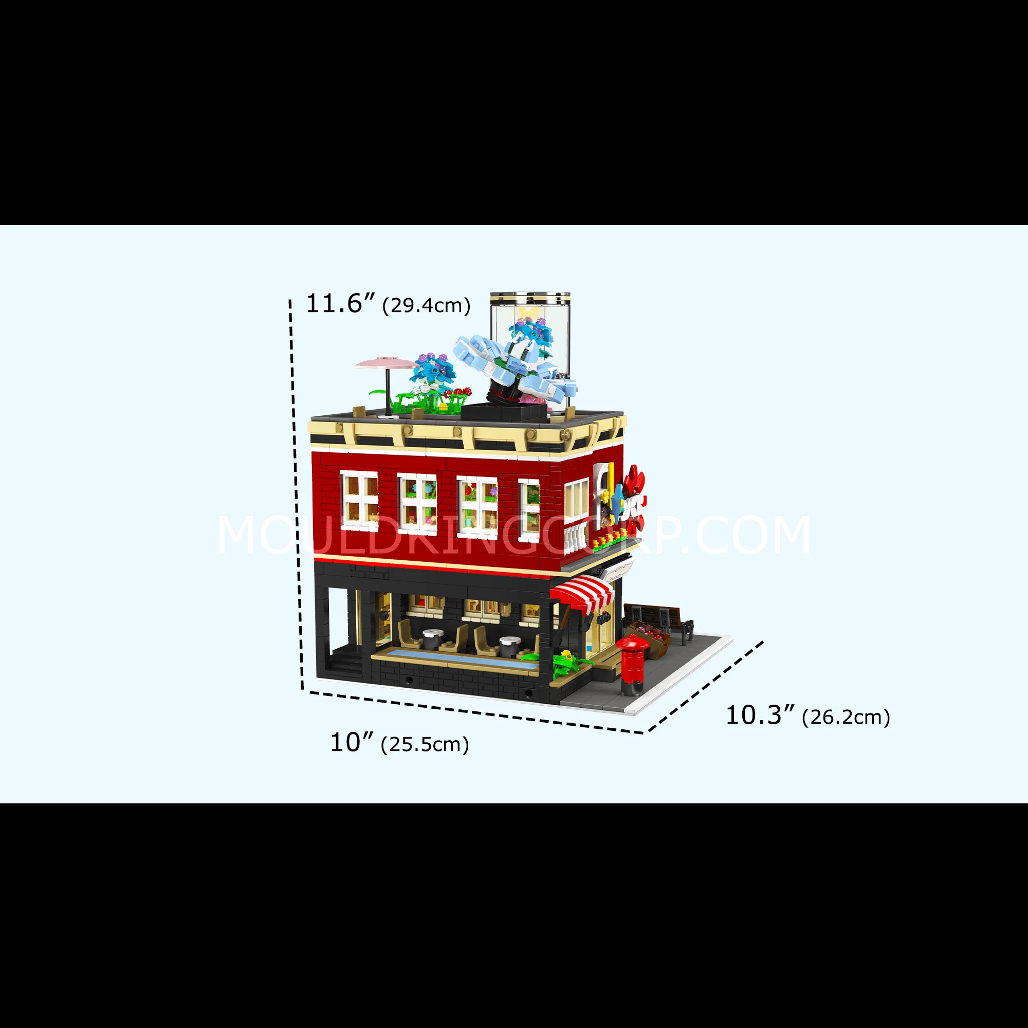 Mould King 16056 NovaTown Flower Shop Building Set | 2,291 Pcs - Image 6