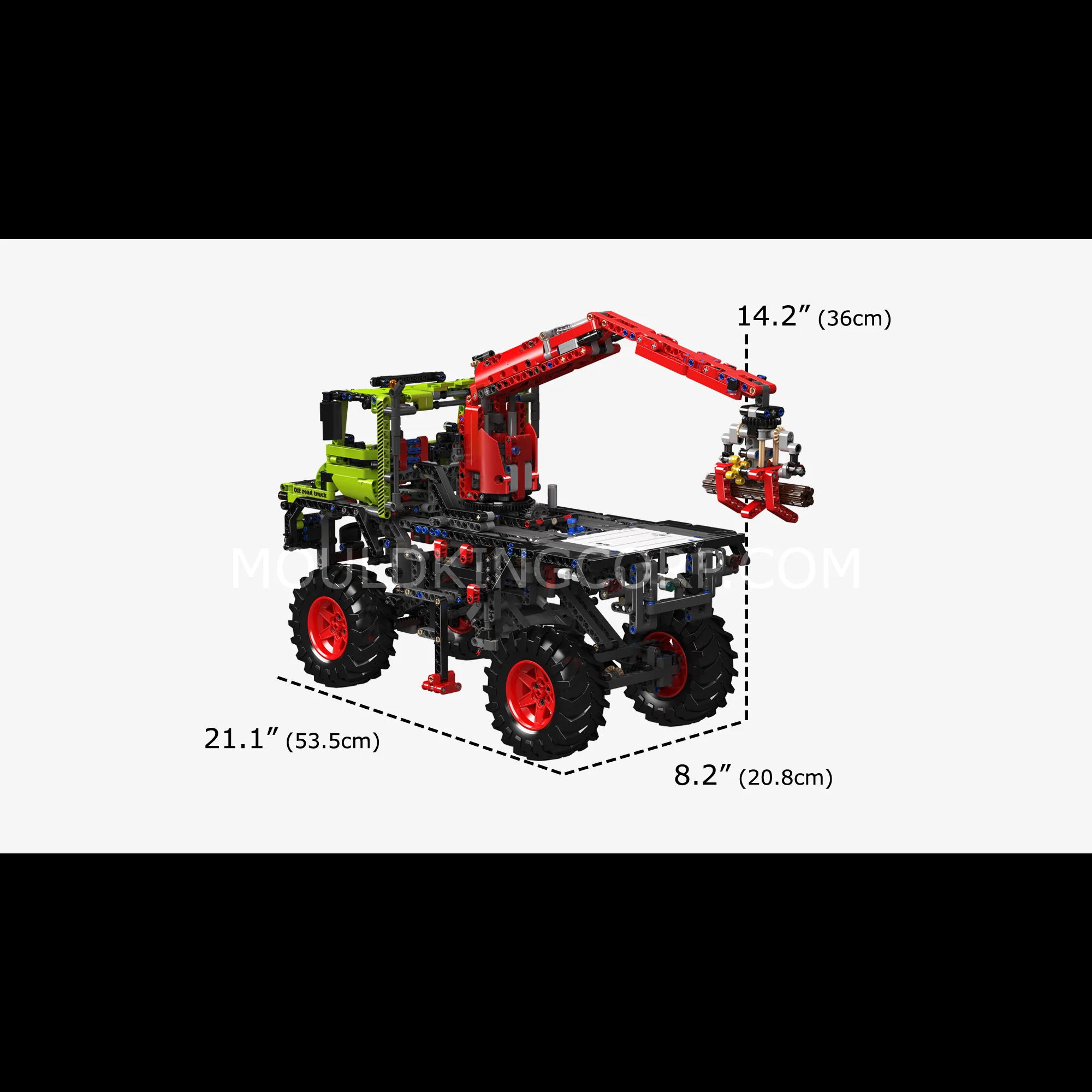 Mould King 17038 4x4 Off-Road Logging Truck Building Kit | 2,002 Pcs - Image 6