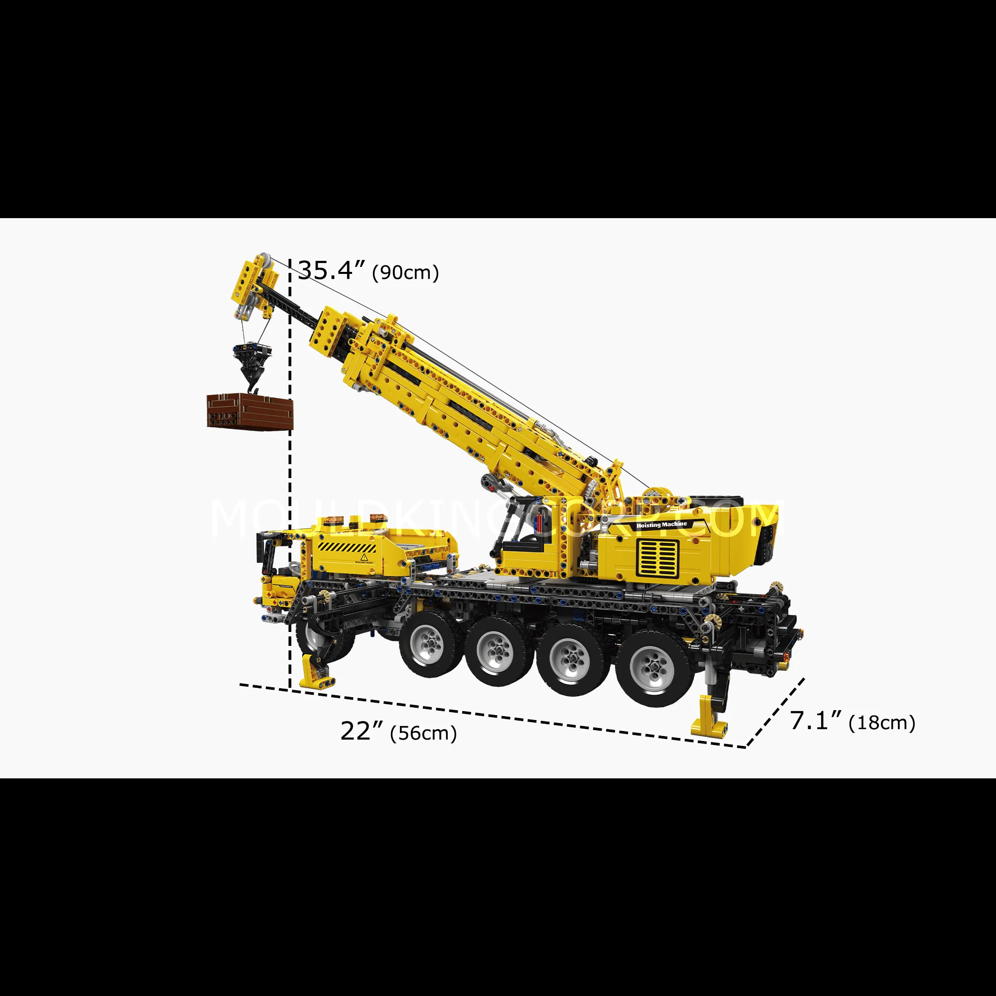 Mould King 17047 Mechanical Crane C+ Building Set | 2,688 Pcs - Image 6