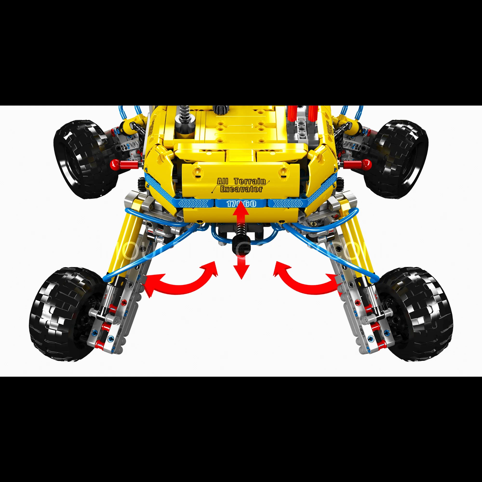 Mould King 17060 All-Terrain Excavator Building Set | 1,392 Pcs - Image 4