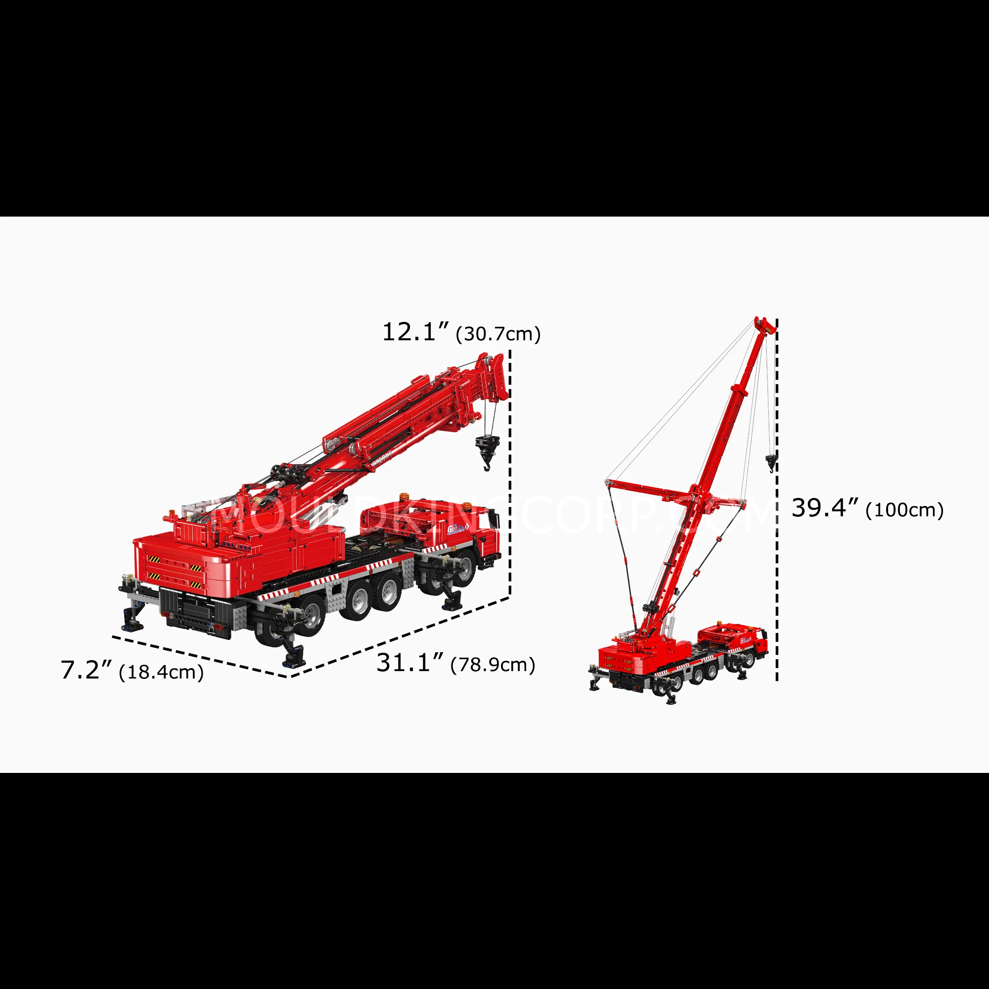 Mould King 17065 Remote Controlled GMK Mobile Crane Building Set | 4,566 Pcs - Image 6