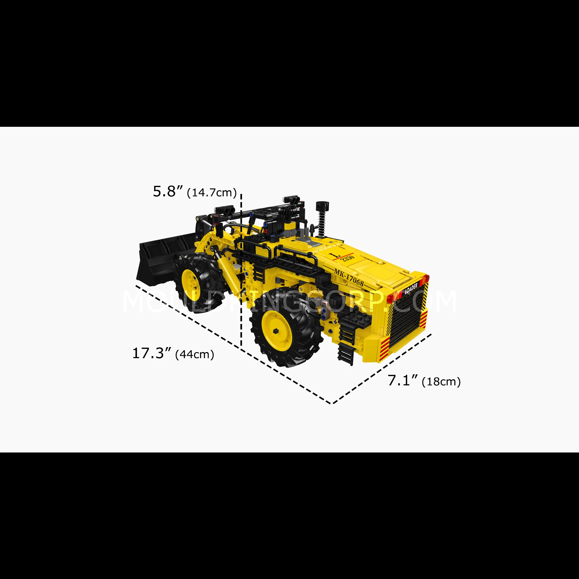 Mould King 17068 The L2350 Pneumatic Wheel Loader Building Set | 1,028 Pcs - Image 6