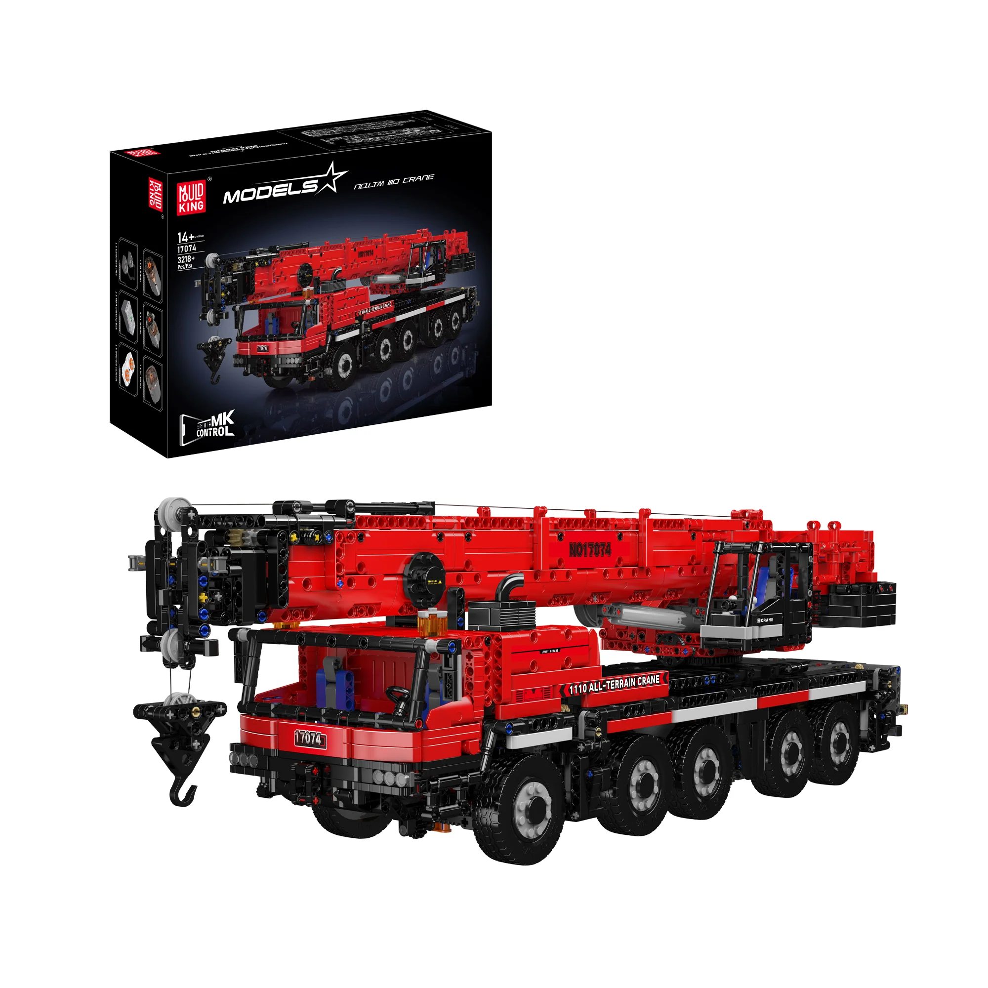 Mould King 17073/17074 LTM 1110 Mobile Crane Building Set | 3,218 Pcs - Image 7