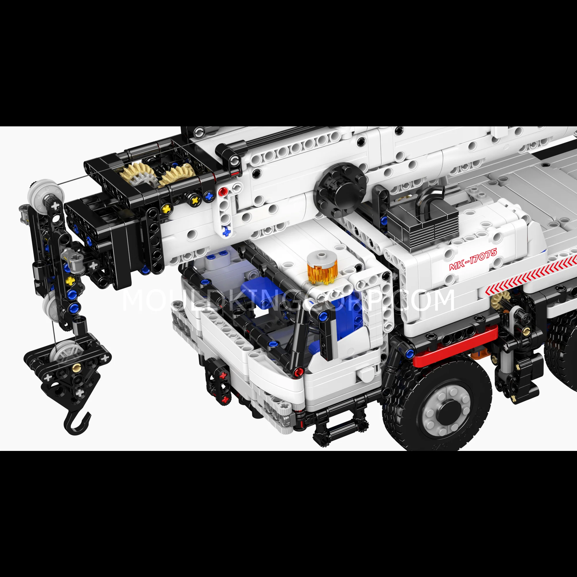 Mould King 17075 Remote-Controlled LTM 1110 Crane Truck Building Set | 3,248 Pcs - Image 2