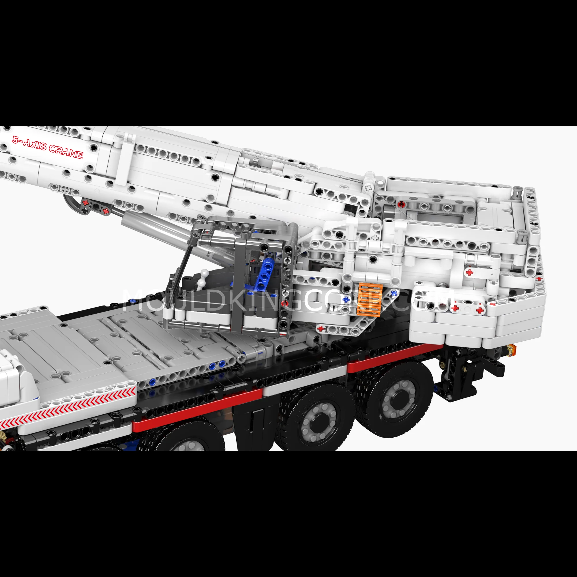 Mould King 17075 Remote-Controlled LTM 1110 Crane Truck Building Set | 3,248 Pcs - Image 3
