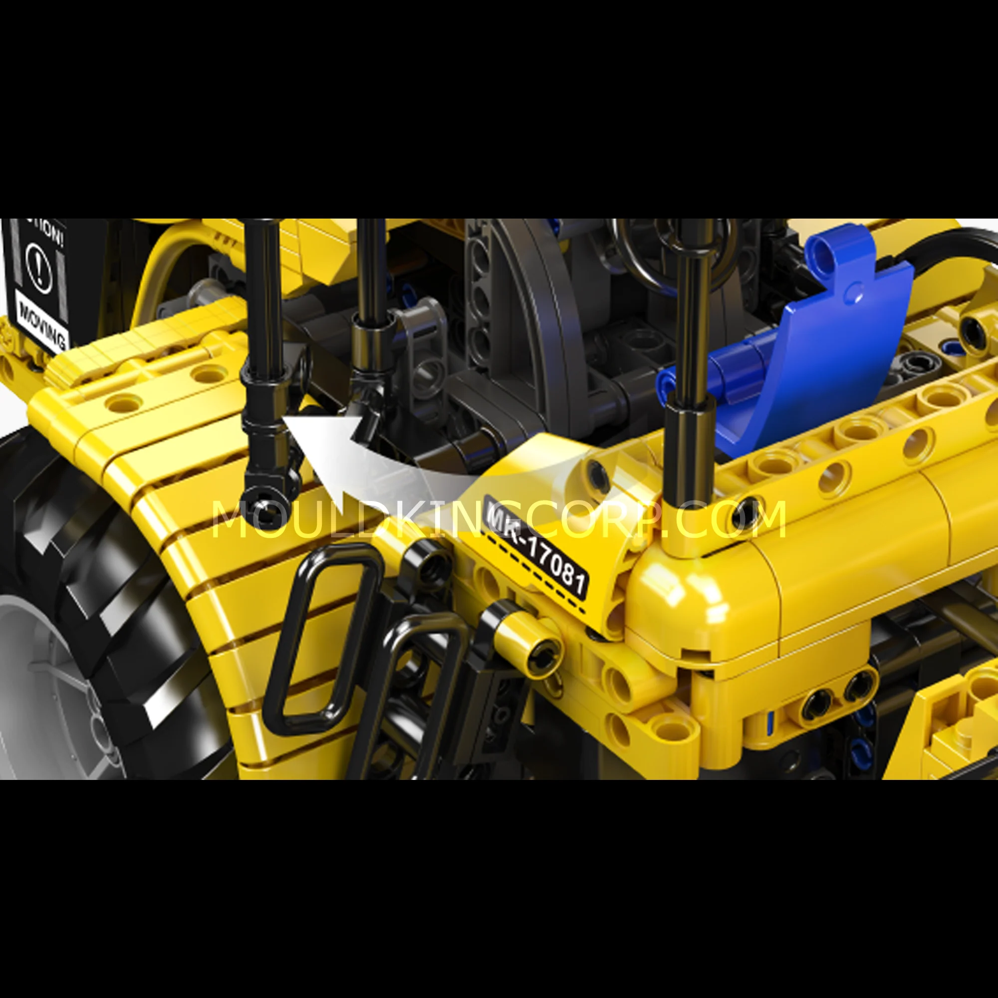 Mould King 17081/17082 Challenger Articulated Tractor Building Set | 1,300 Pcs - Image 3