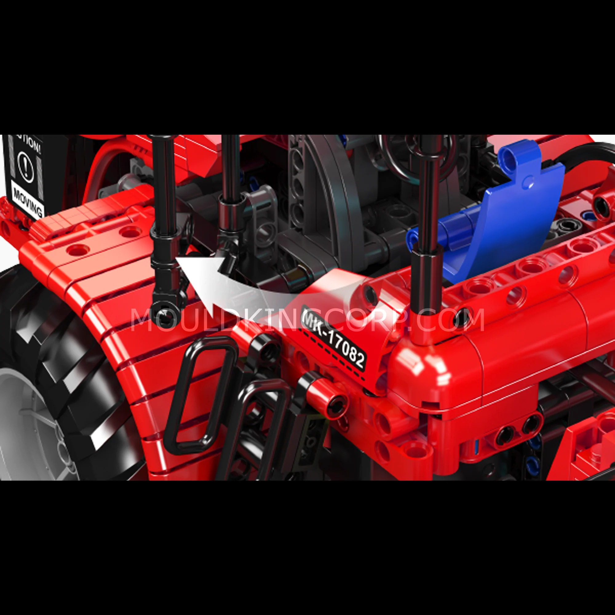 Mould King 17081/17082 Challenger Articulated Tractor Building Set | 1,300 Pcs - Image 9