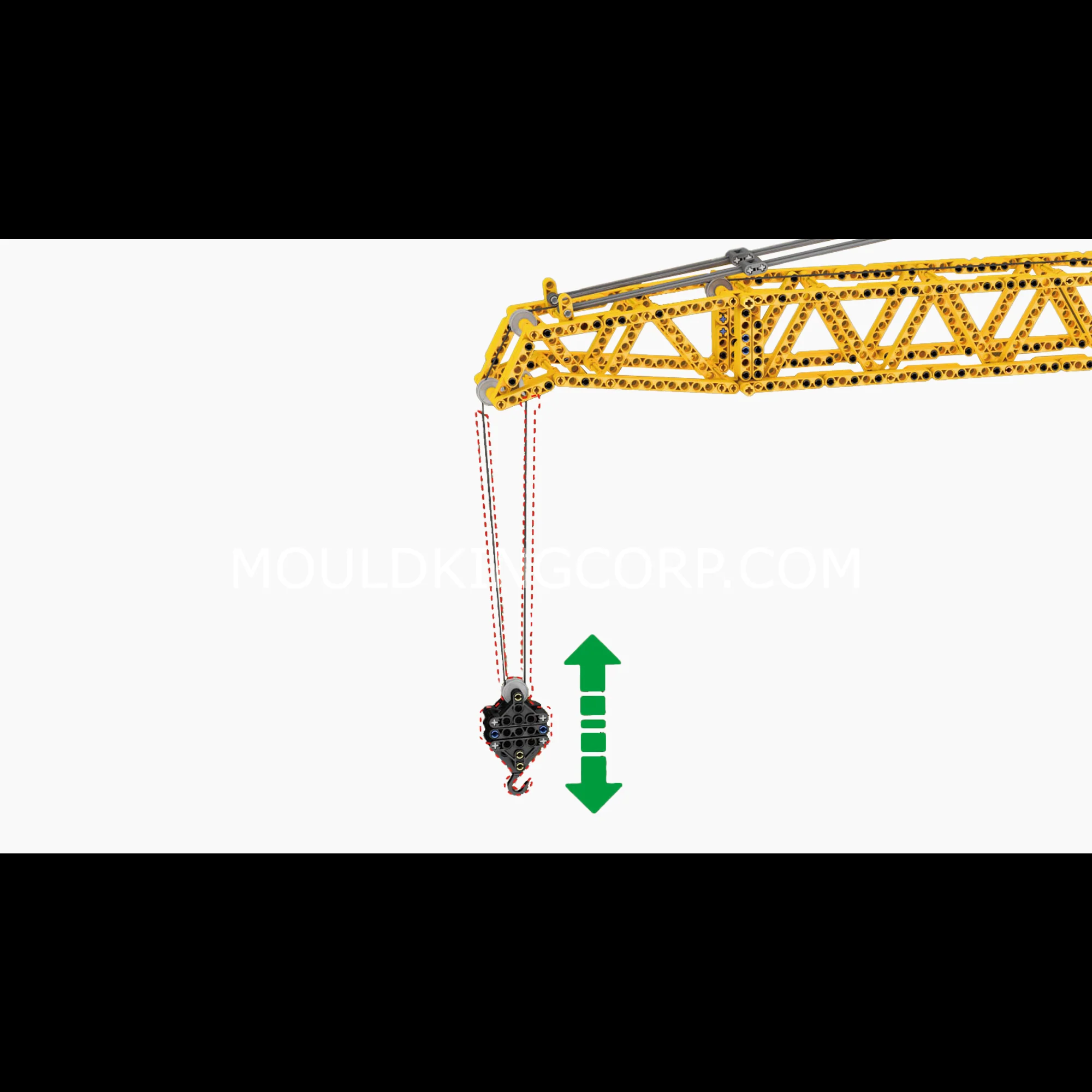 Mould King 17096 Luffing Jib Tower Crane Building Set | 2,565 Pcs - Image 4