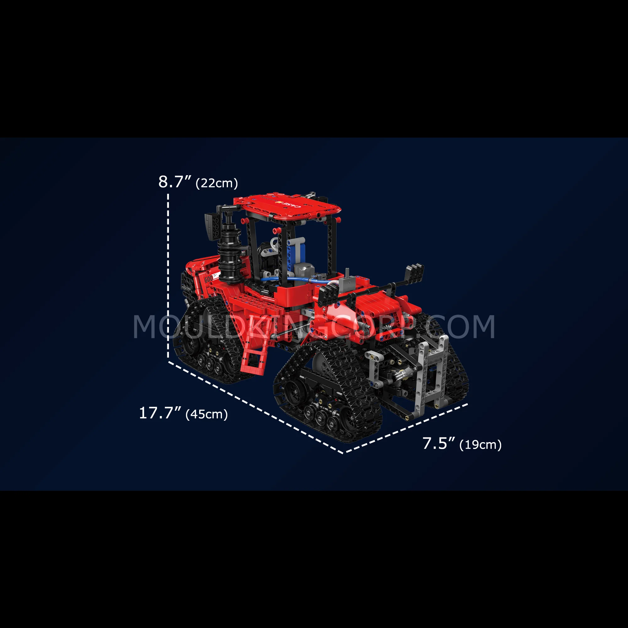 Mould King 18020S Remote Controlled Pneumatic Crawler Tractor Building Set | 1,769 Pcs - Image 6