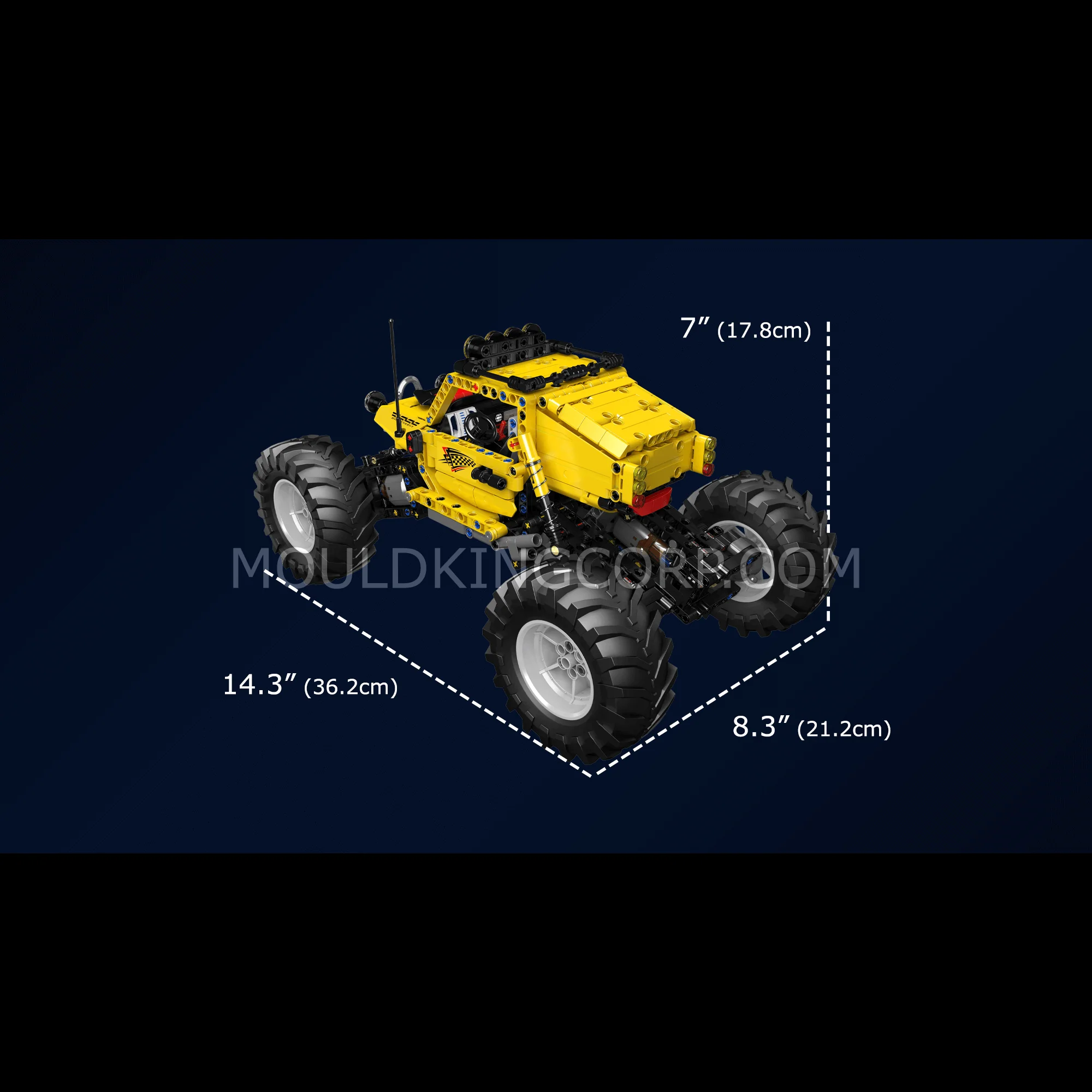 Mould King 18021 Off-road Climbing Vehicle ATV Building Set | 1,120 Pcs - Image 6