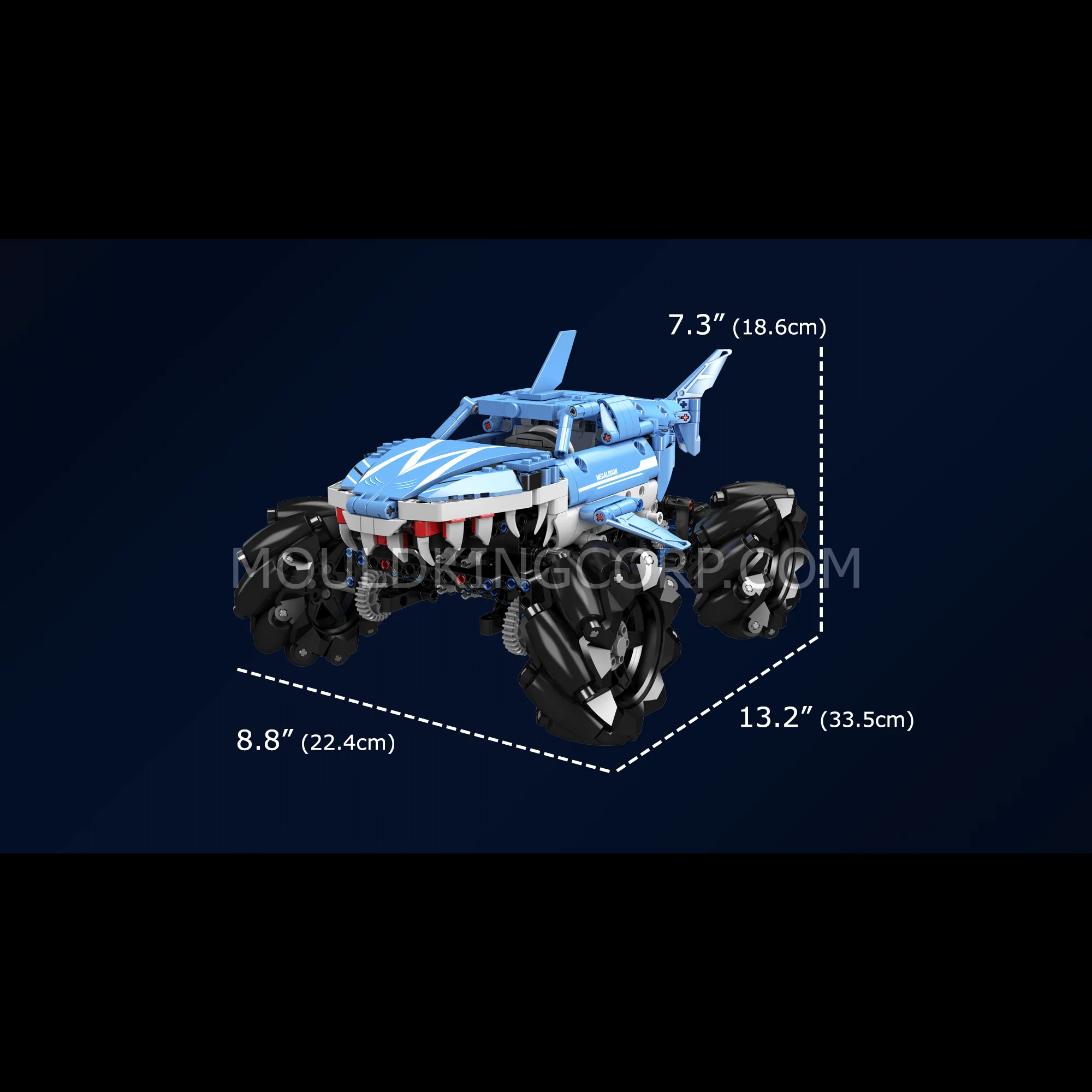 Mould King 18032 Remote Controlled Monster Truck Megalodon Building Set | 786 Pcs - Image 6