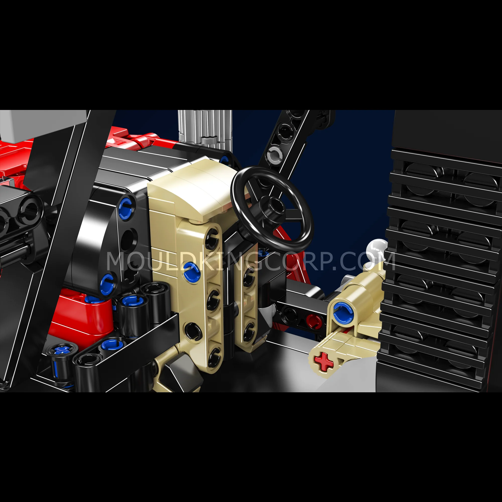 Mould King 18037 Mecanum Drive Remote Controlled Tractor Building Set | 1,392 Pcs - Image 4