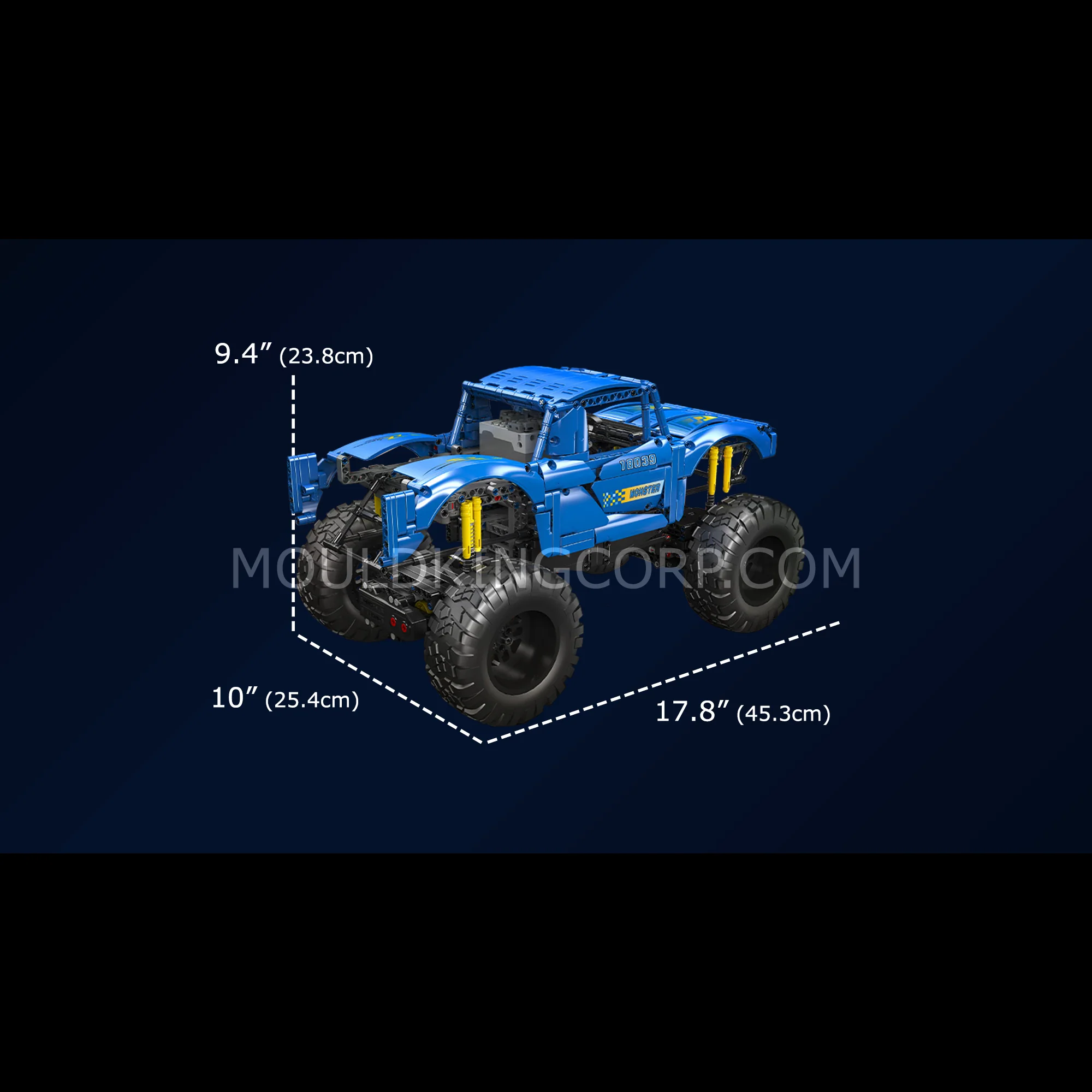 Mould King 18039 Remote Controlled Monster Off-Road Truck Building Set | 1,454 Pcs - Image 6
