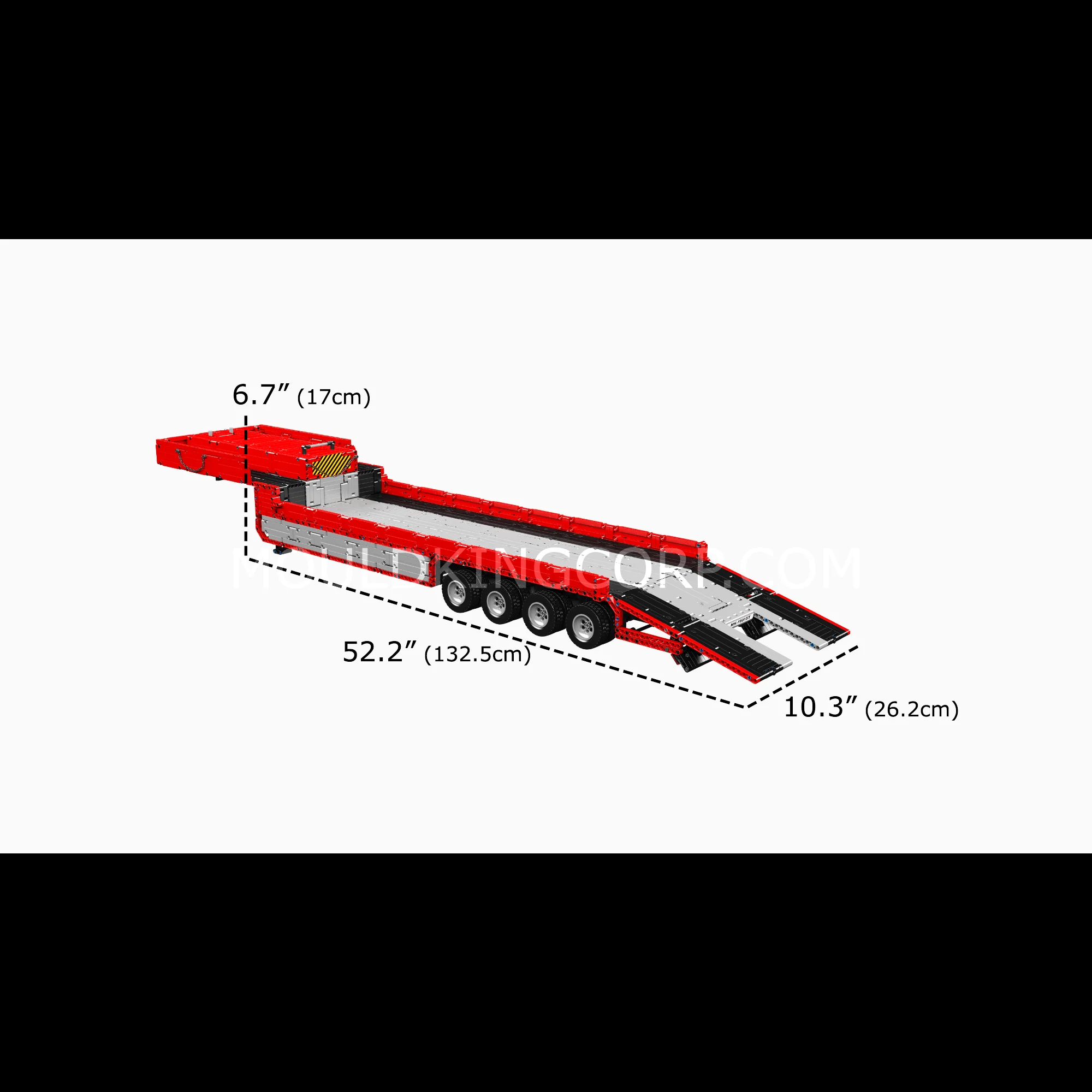 Mould King 19015+19015T FH16 Remote Controlled Pneumatic Tractor and Trailer Building Sets - Image 11