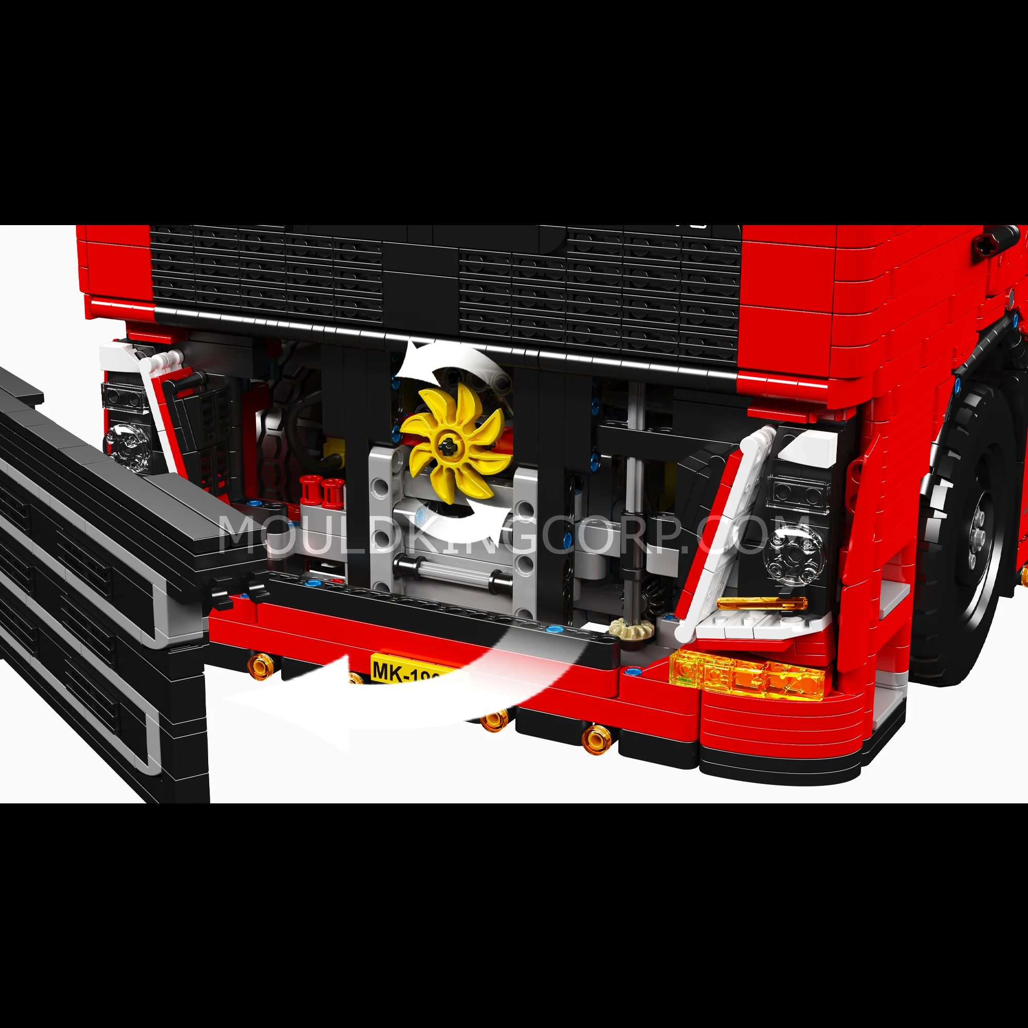 Mould King 19015 FH16 Remote Controlled Pneumatic Tractor Truck Building Set | 4,608 Pcs - Image 3