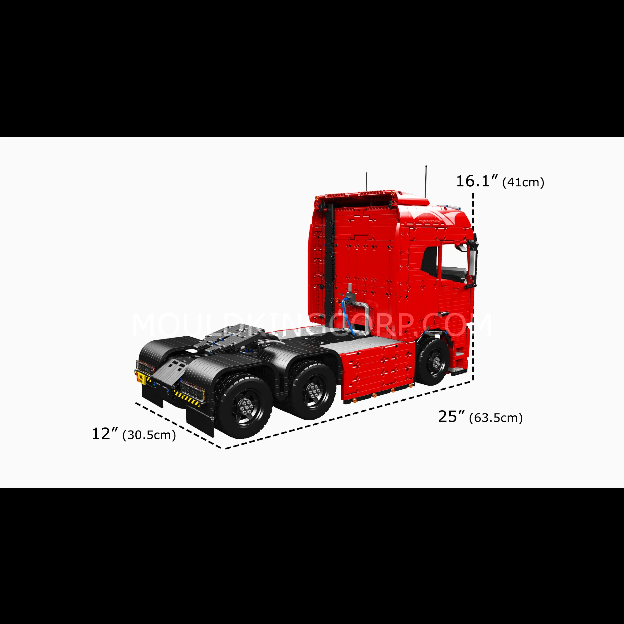 Mould King 19015 FH16 Remote Controlled Pneumatic Tractor Truck Building Set | 4,608 Pcs - Image 6