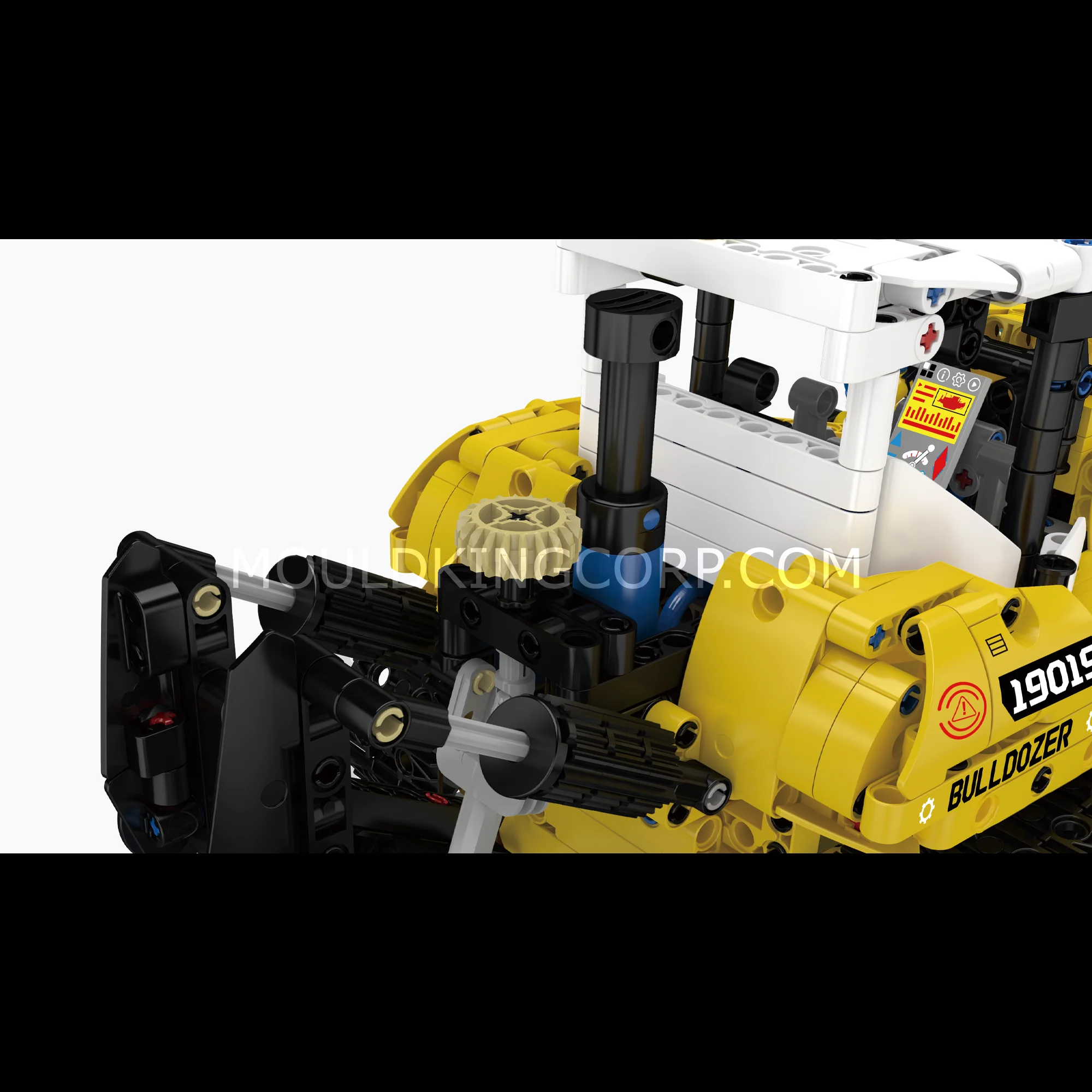 Mould King 19019 PR756 Bulldozer Pneumatic Engineering Construction Building Set | 1,200 Pcs - Image 4