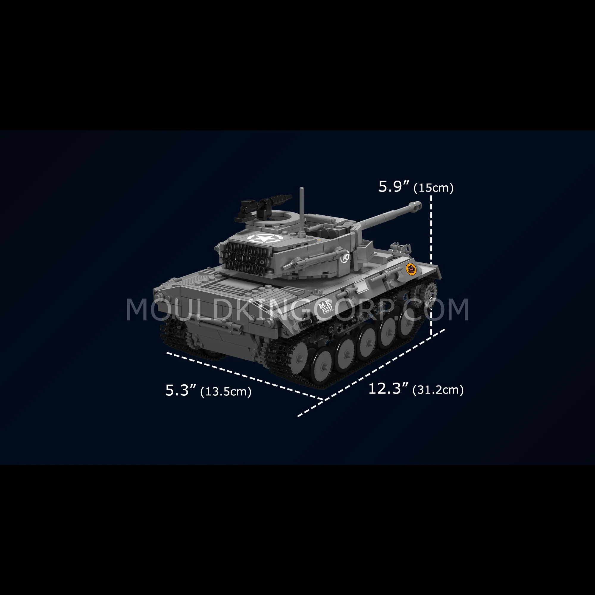 Mould King 20032 M16 Hellcat Tank Destroyer Building Set | 971 Pcs - Image 6