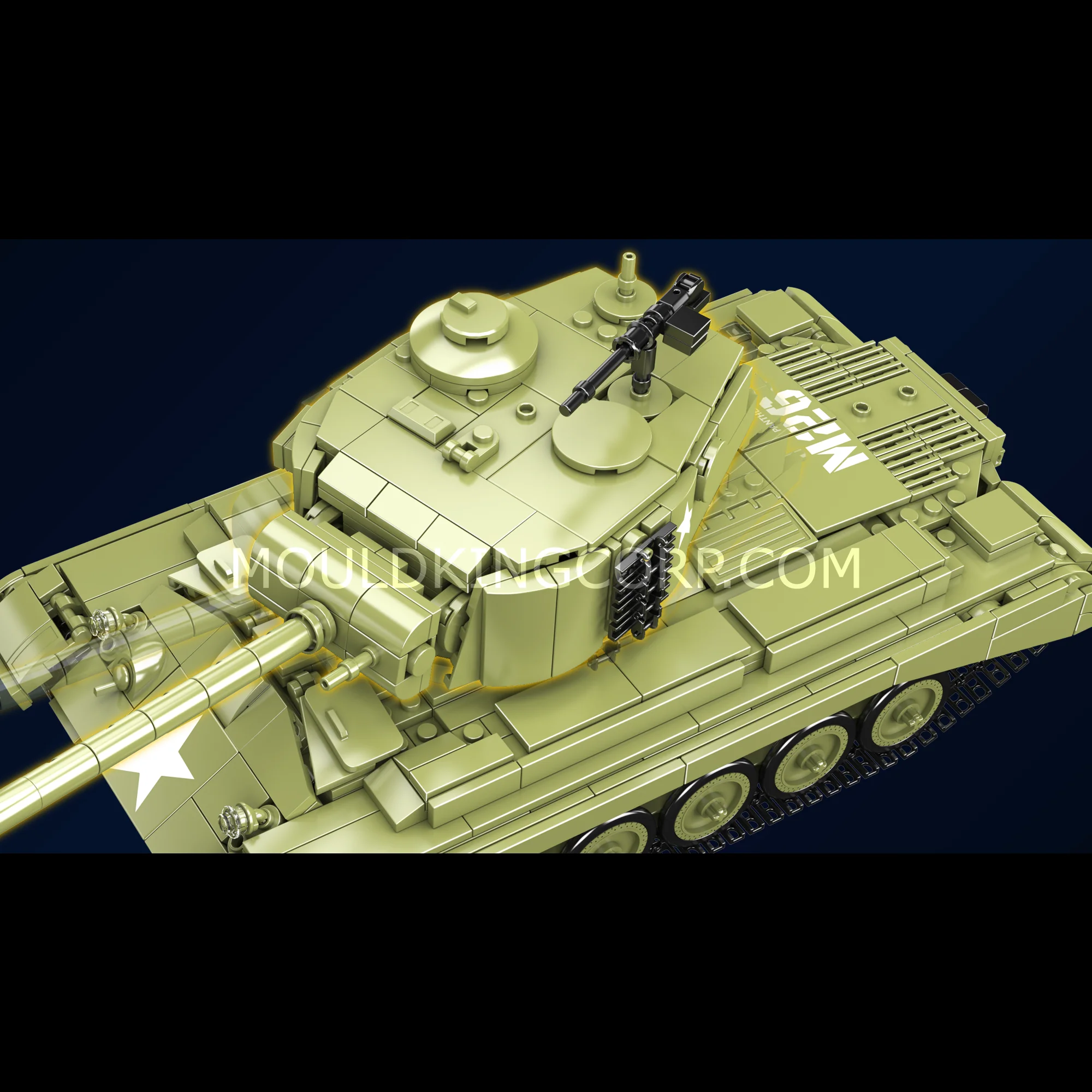 Mould King 20035 M26 Heavy Tank Building Set | 1,054 Pcs - Image 3