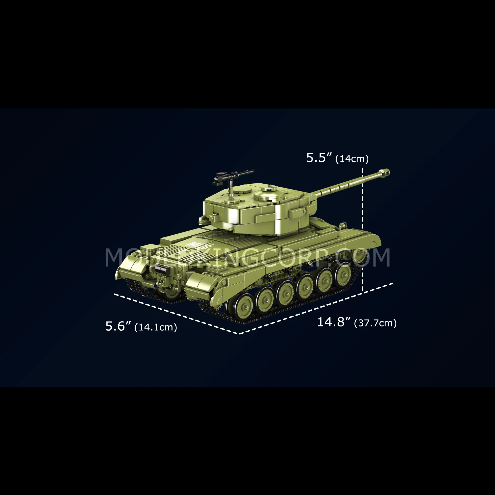 Mould King 20035 M26 Heavy Tank Building Set | 1,054 Pcs - Image 6