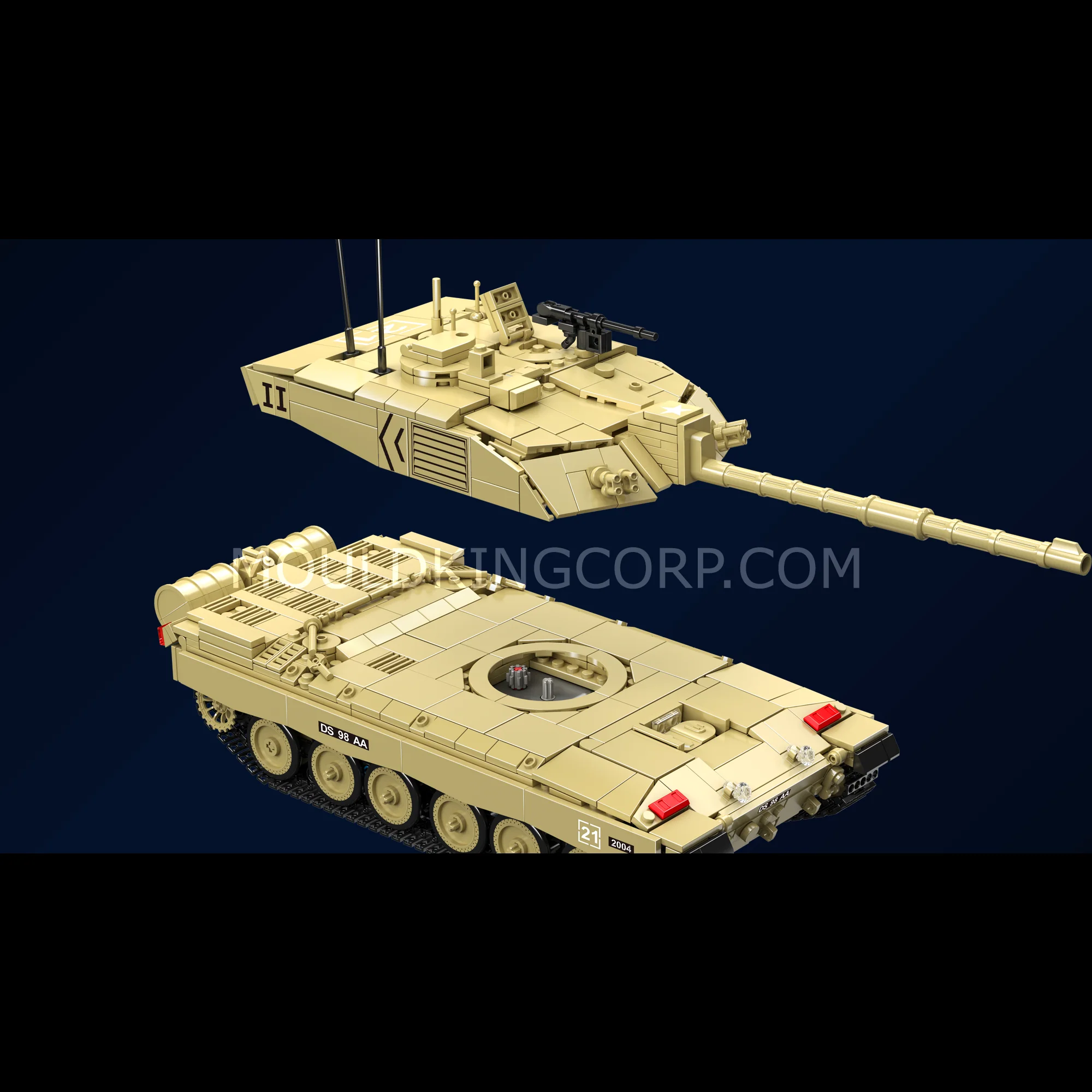 Mould King 20037 Challenger 2 Tank Building Set | 1,129 Pcs - Image 3