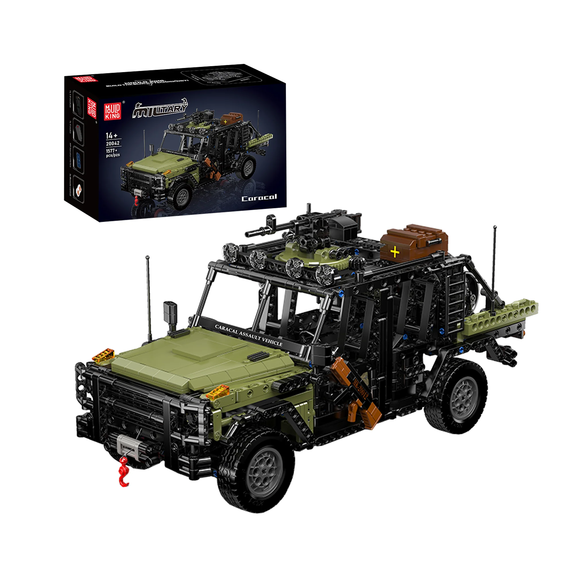 Mould King 20041 & 20042 Caracal Assault Vehicle Building Set | 1,577 Pcs - Image 7