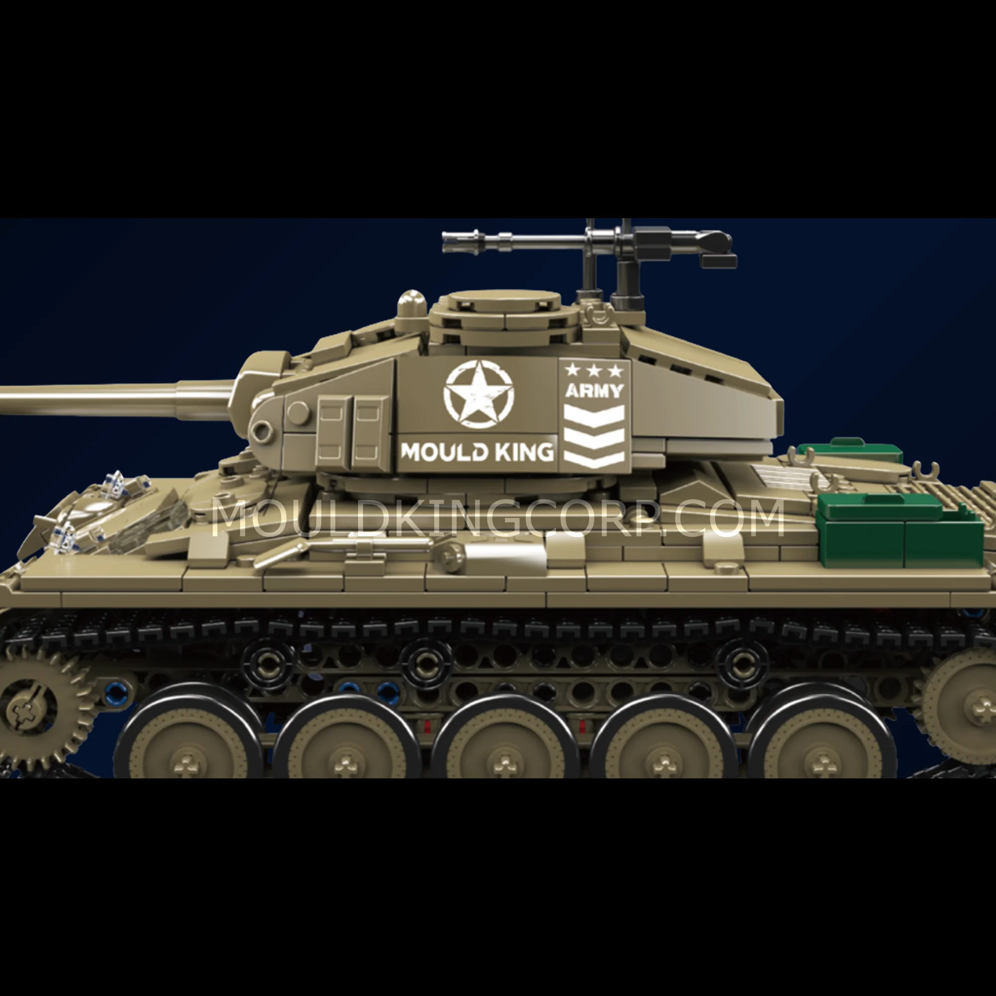 Mould King 20043 M24 Chaffee Tank Building Set | 932 Pcs - Image 2