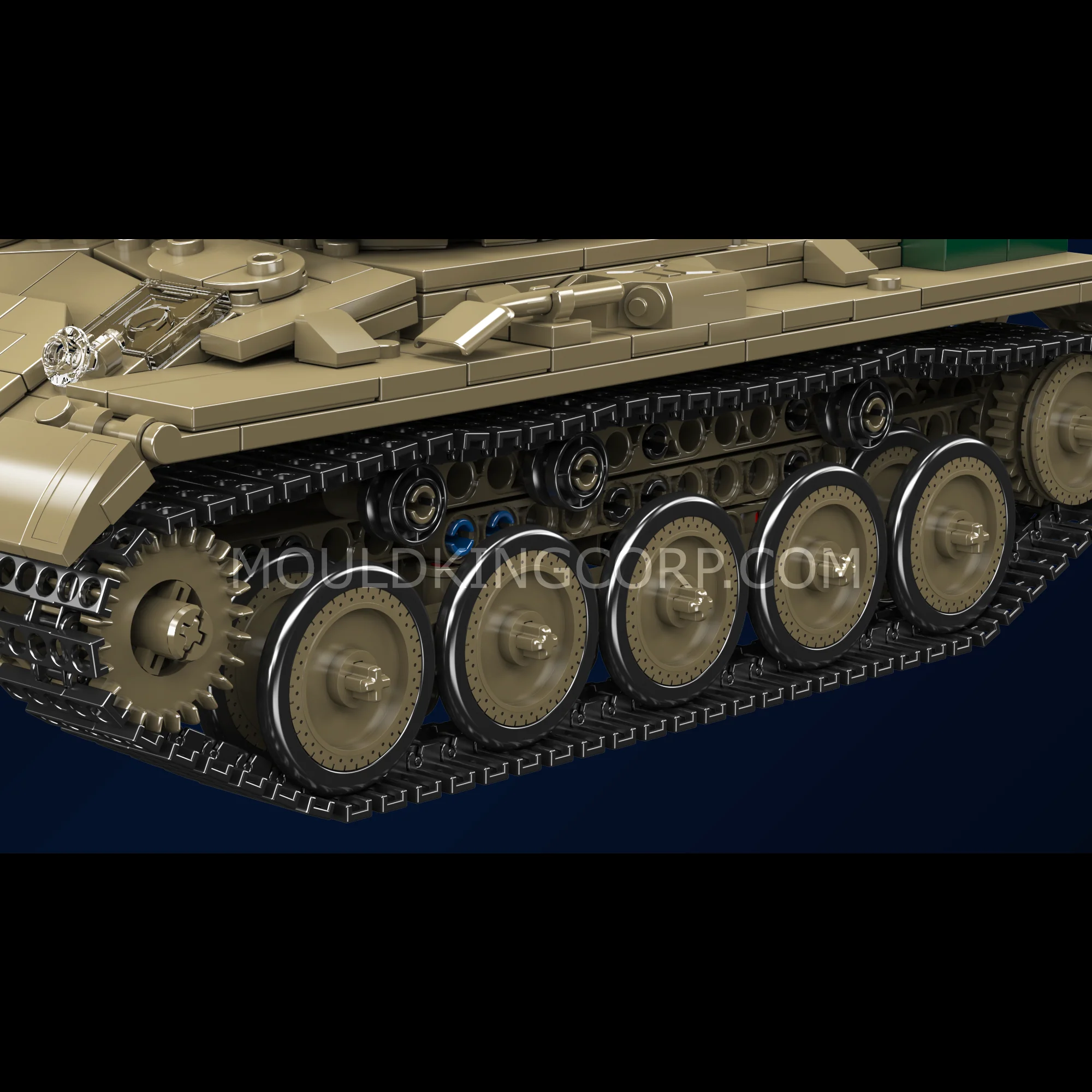 Mould King 20043 M24 Chaffee Tank Building Set | 932 Pcs - Image 5