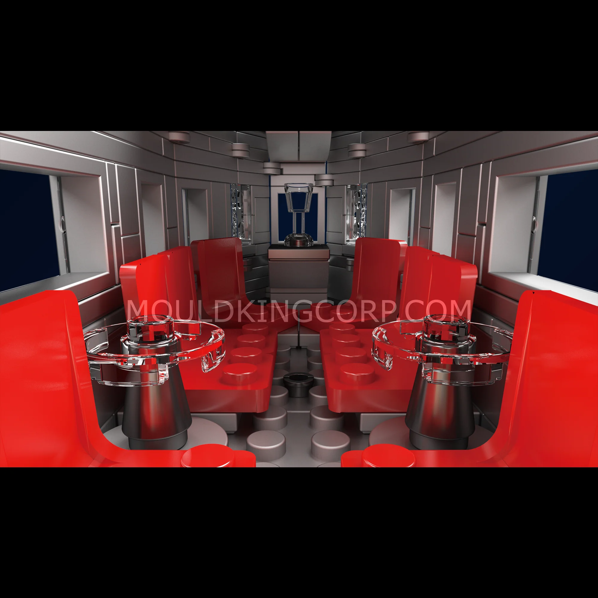 Mould King 12018 USA EMD F7 WP Diesel Locomotive | 1,541 Pcs - Image 5