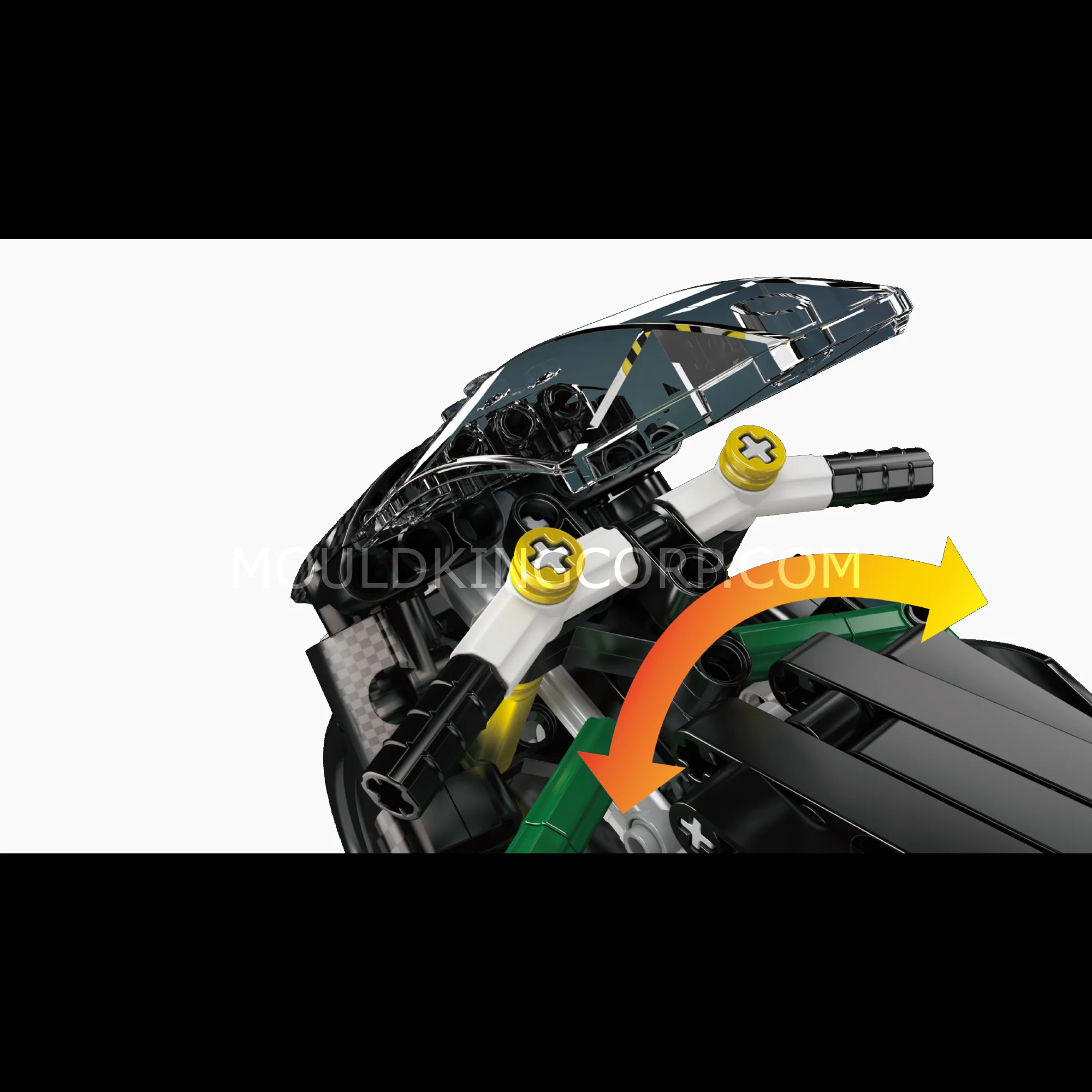 Mould King 23002 HZ-R Motorcycle Model Building Set | 656 Pcs - Image 2
