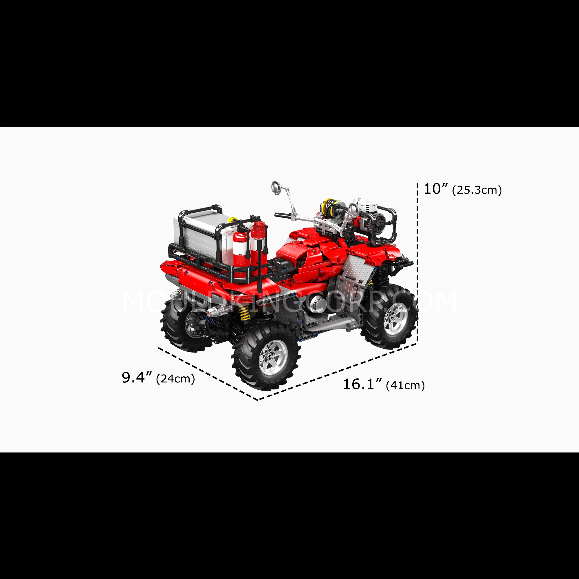 Mould King 23003 ATV Firefighting Rescue Vehicle Building Set | 2,100 Pcs - Image 6