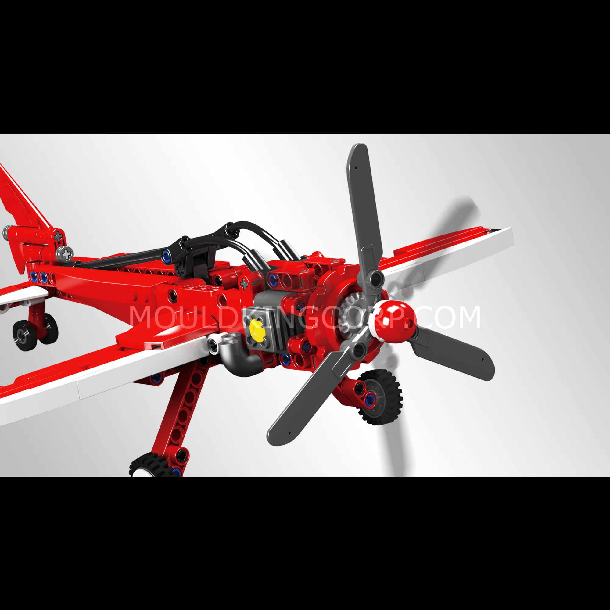 Mould King 24023 Racing Plane Building Toy Set | 252 PCS - Image 4