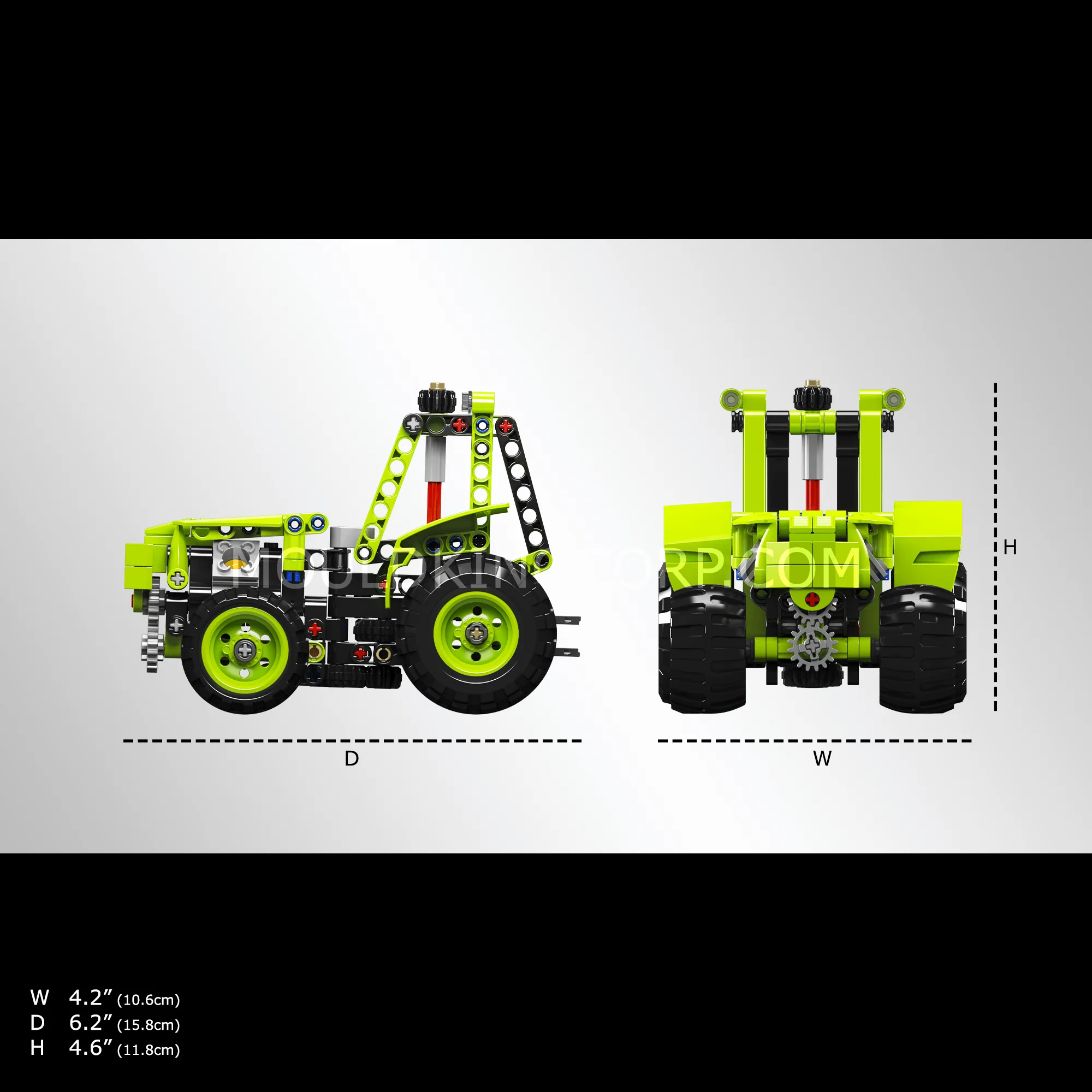 Mould King 24024 Farm Tractor Building Toy Set | 242 PCS - Image 5