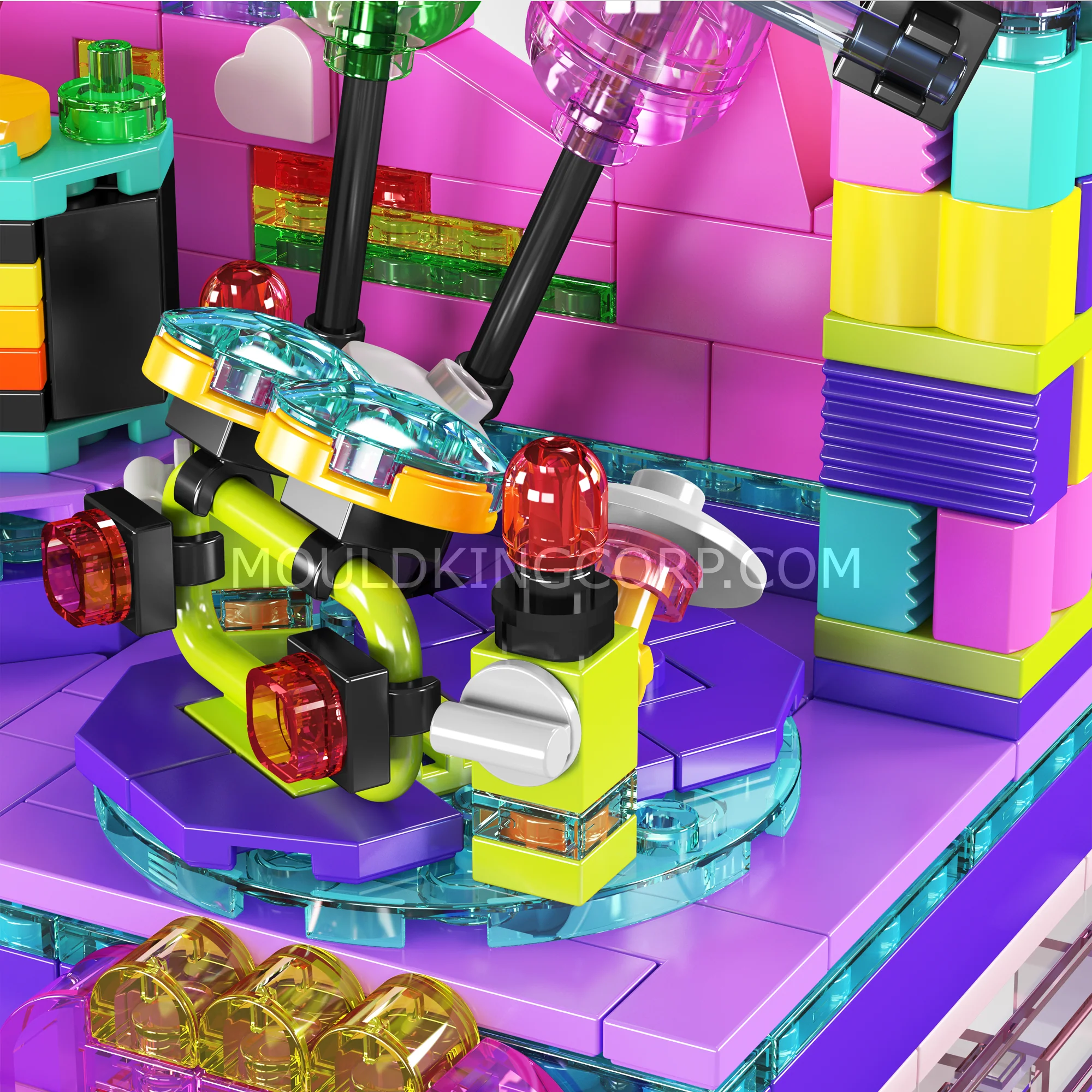 Mould King 24043 Electronic Music Stage Building Set | 369 Pcs - Image 3