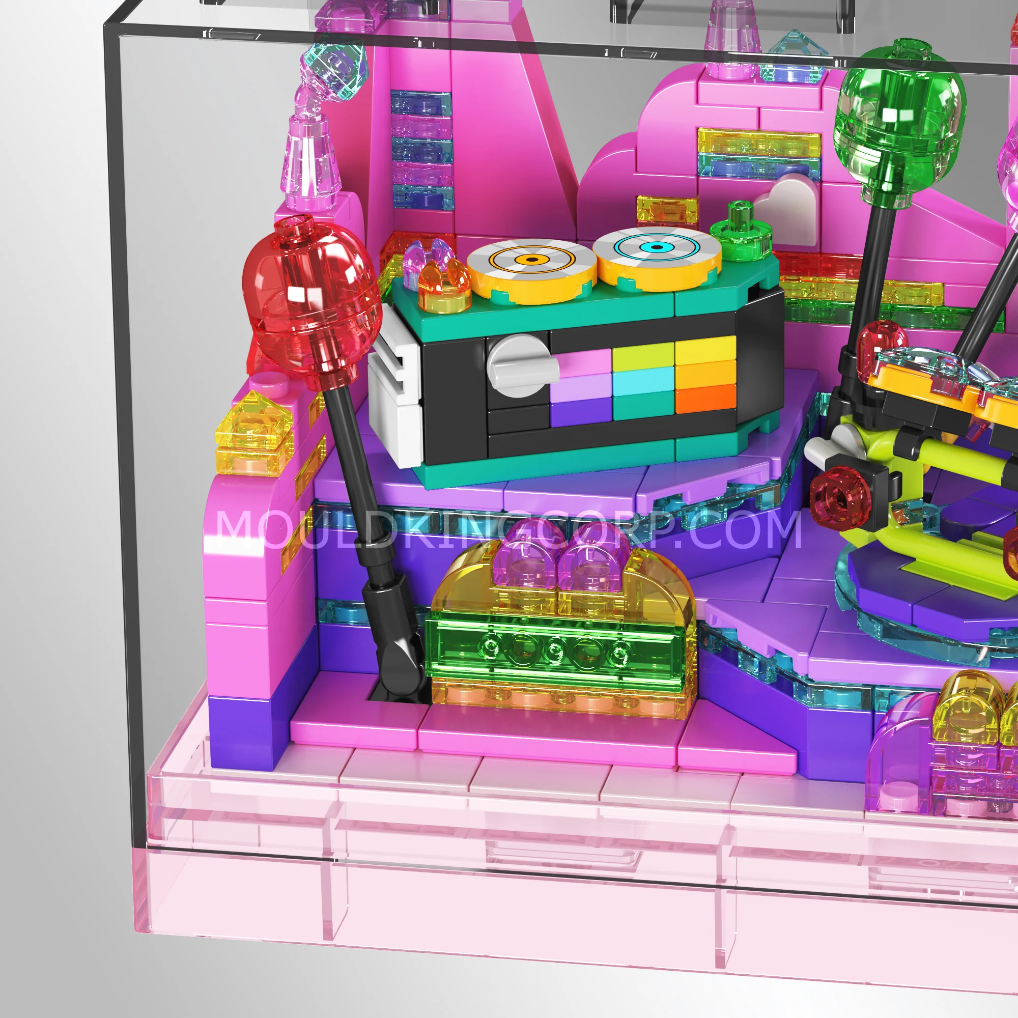 Mould King 24043 Electronic Music Stage Building Set | 369 Pcs - Image 4