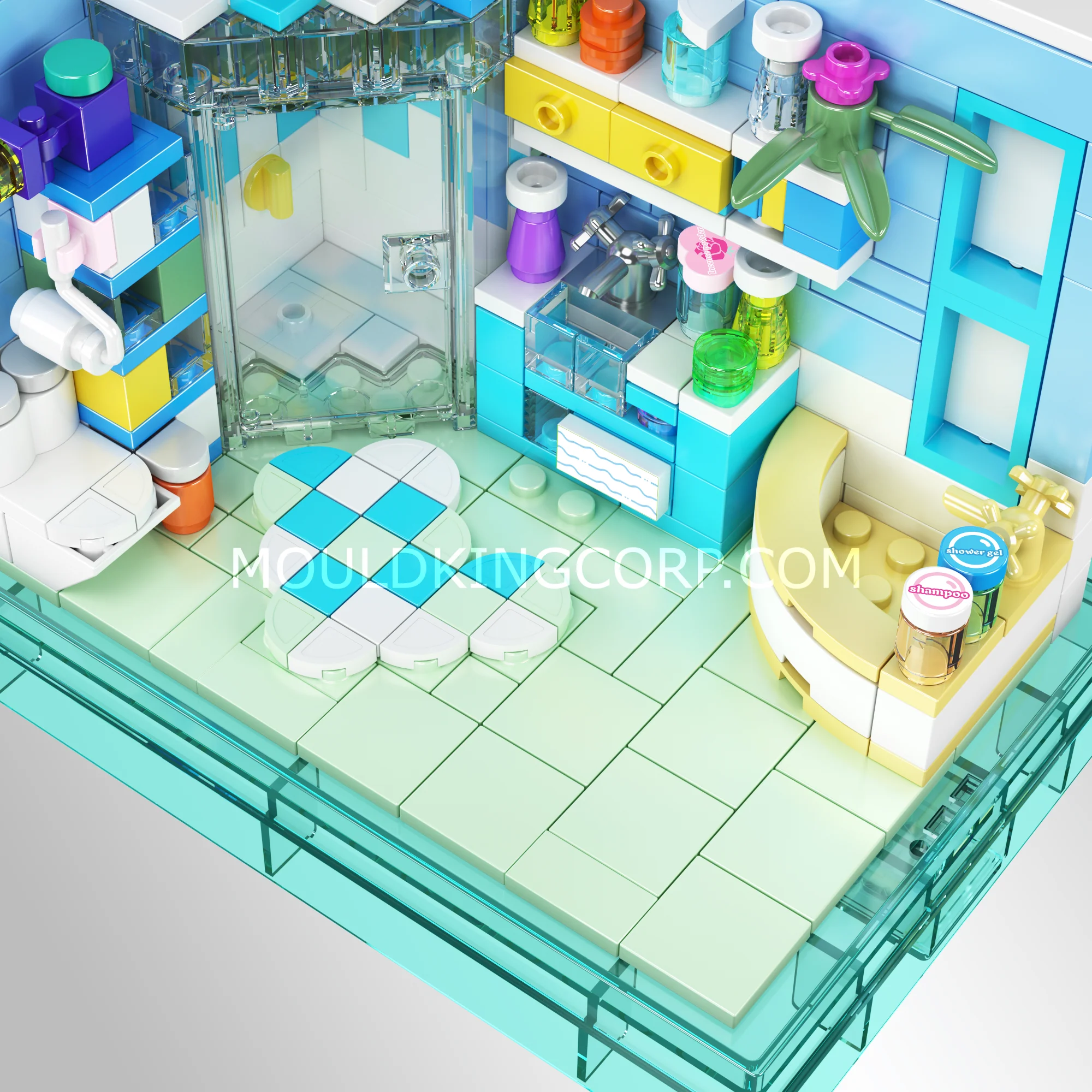 Mould King 24057 HOME Bathroom Building Set | 312 Pcs - Image 4