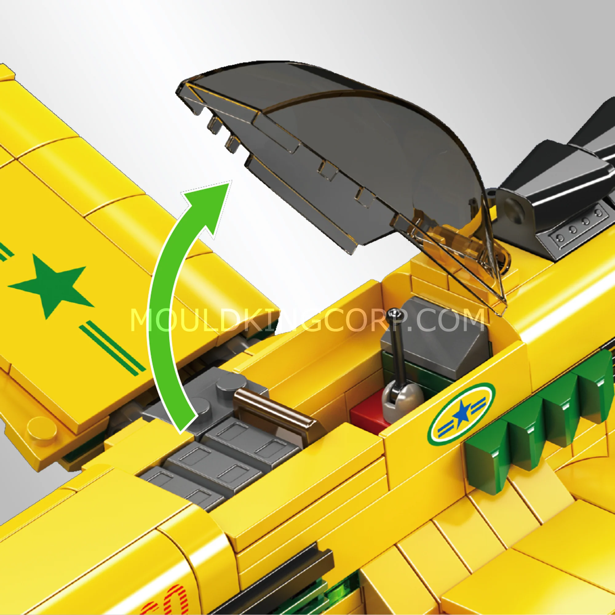 Mould King 24060 Brazilian Propeller Racing Aircraft Building Set | 562 Pcs - Image 3