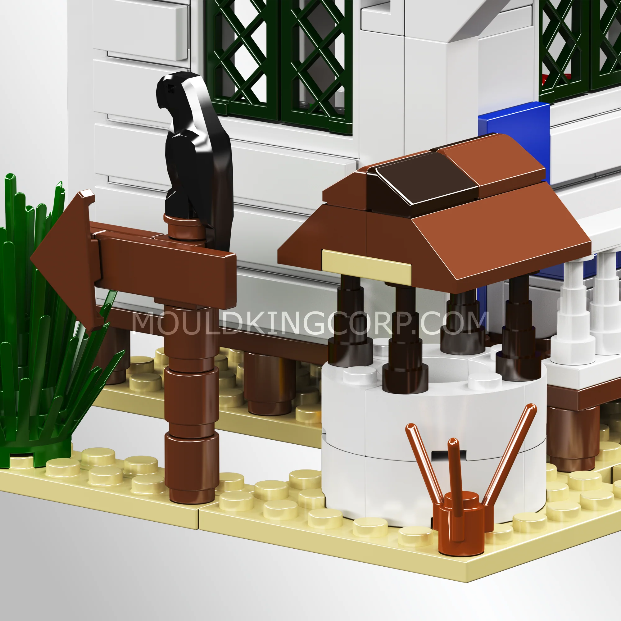 Mould King 24062 Wild West Bank Heist Scene Building Set | 693 Pcs - Image 4