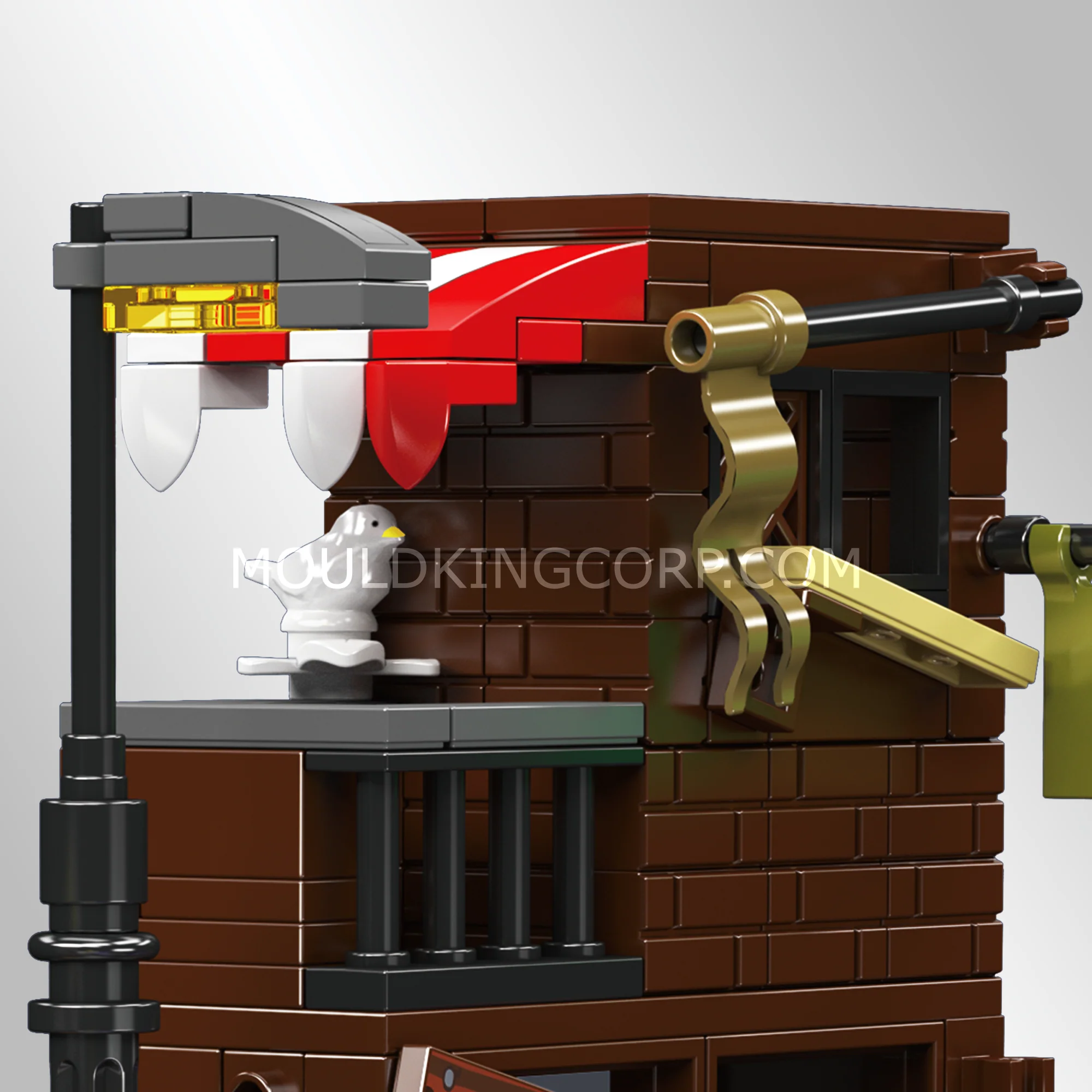 Mould King 24063 Wasteland Street Supercar Scene Building Set | 601 Pcs - Image 4