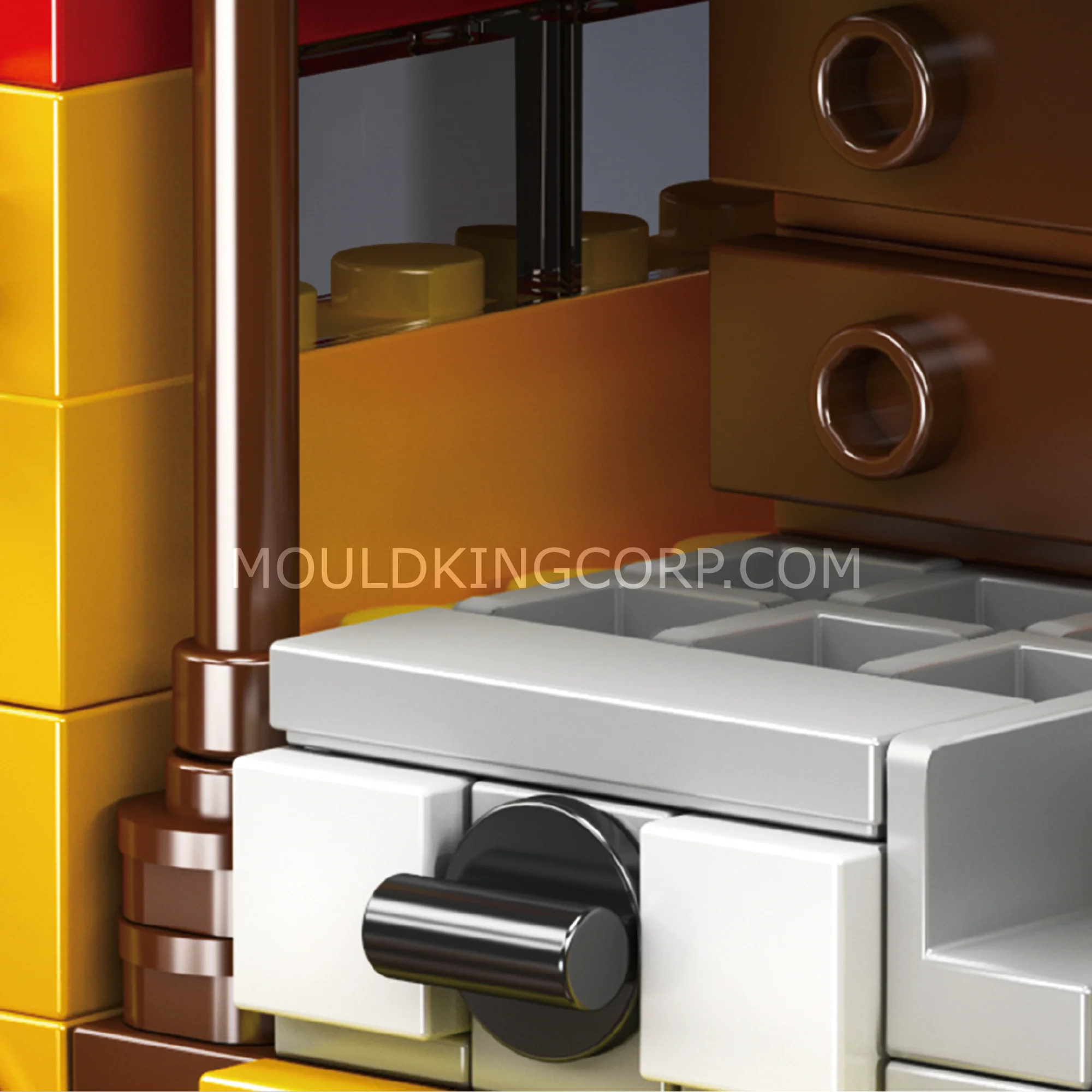 Mould King 24064 Mini Street Series Mobile Ramen Cart Building Set | 326 Pcs - Image 3