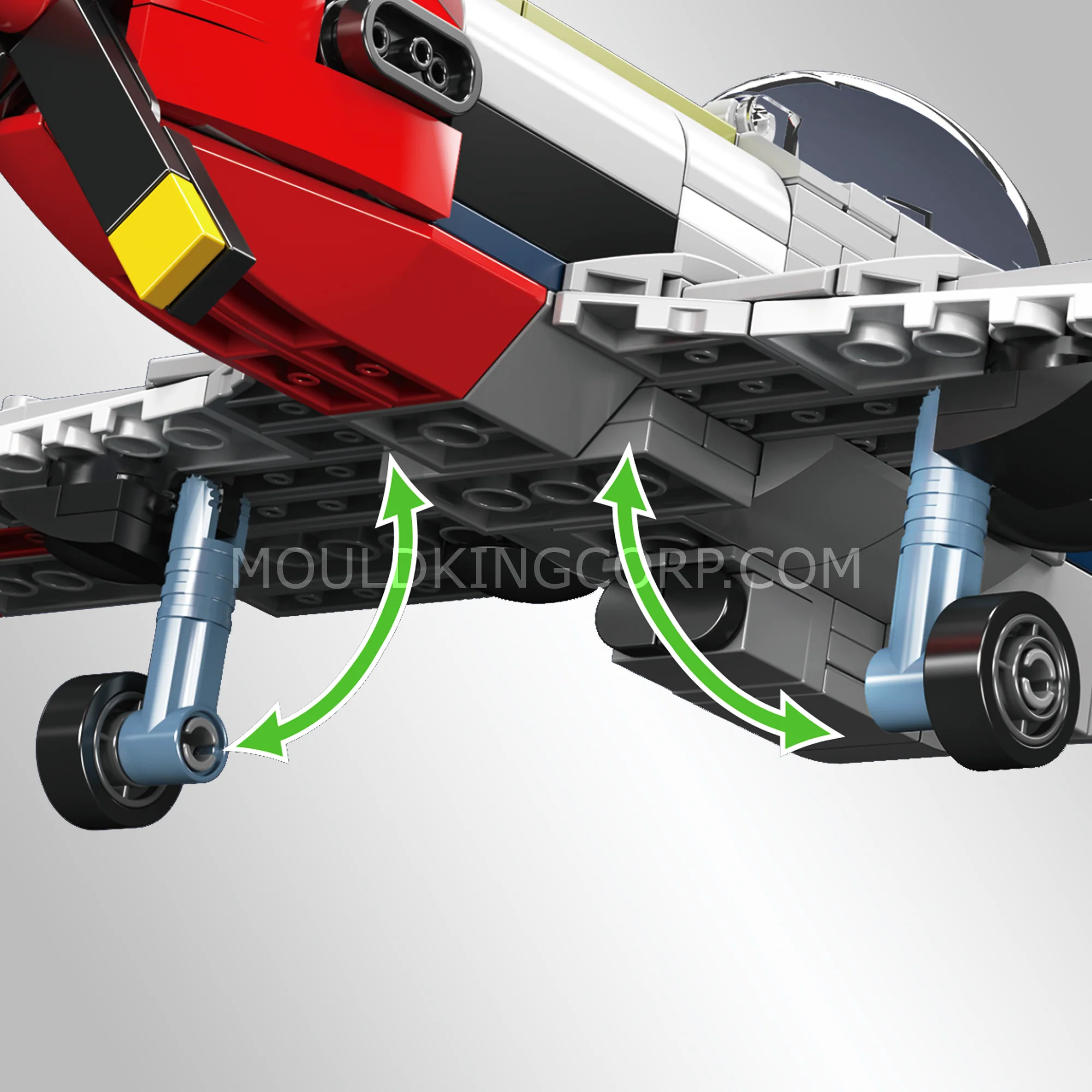 Mould King 24068 P-51D Mustang Fighter Building Block Set | 396 Pcs - Image 4