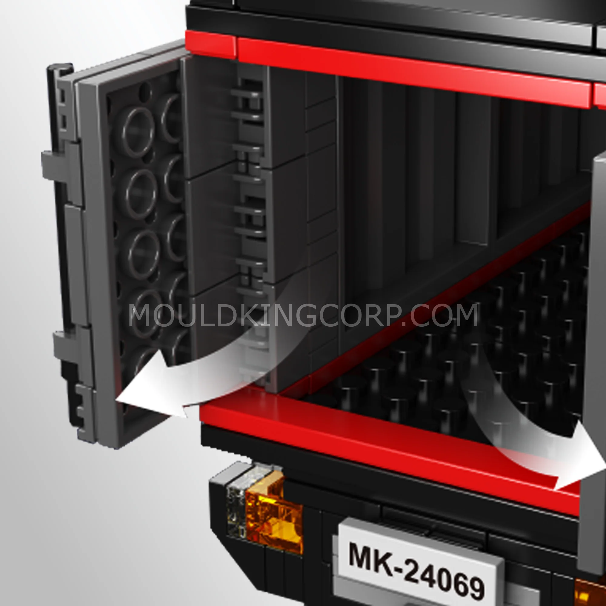 Mould King 24069 Heavy-Duty Container Truck Building Set | 630 Pcs - Image 3