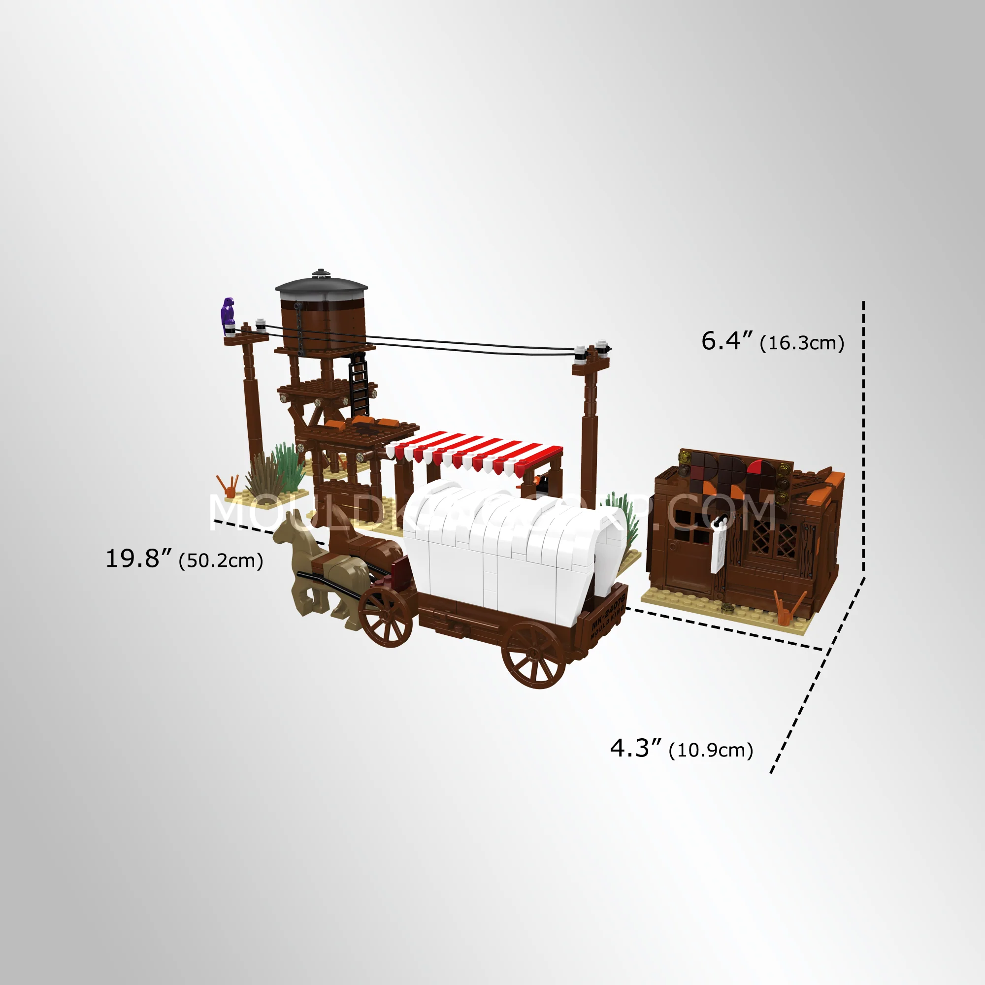 Mould King 24076 Wild West Market Building Set | 949 Pcs - Image 5