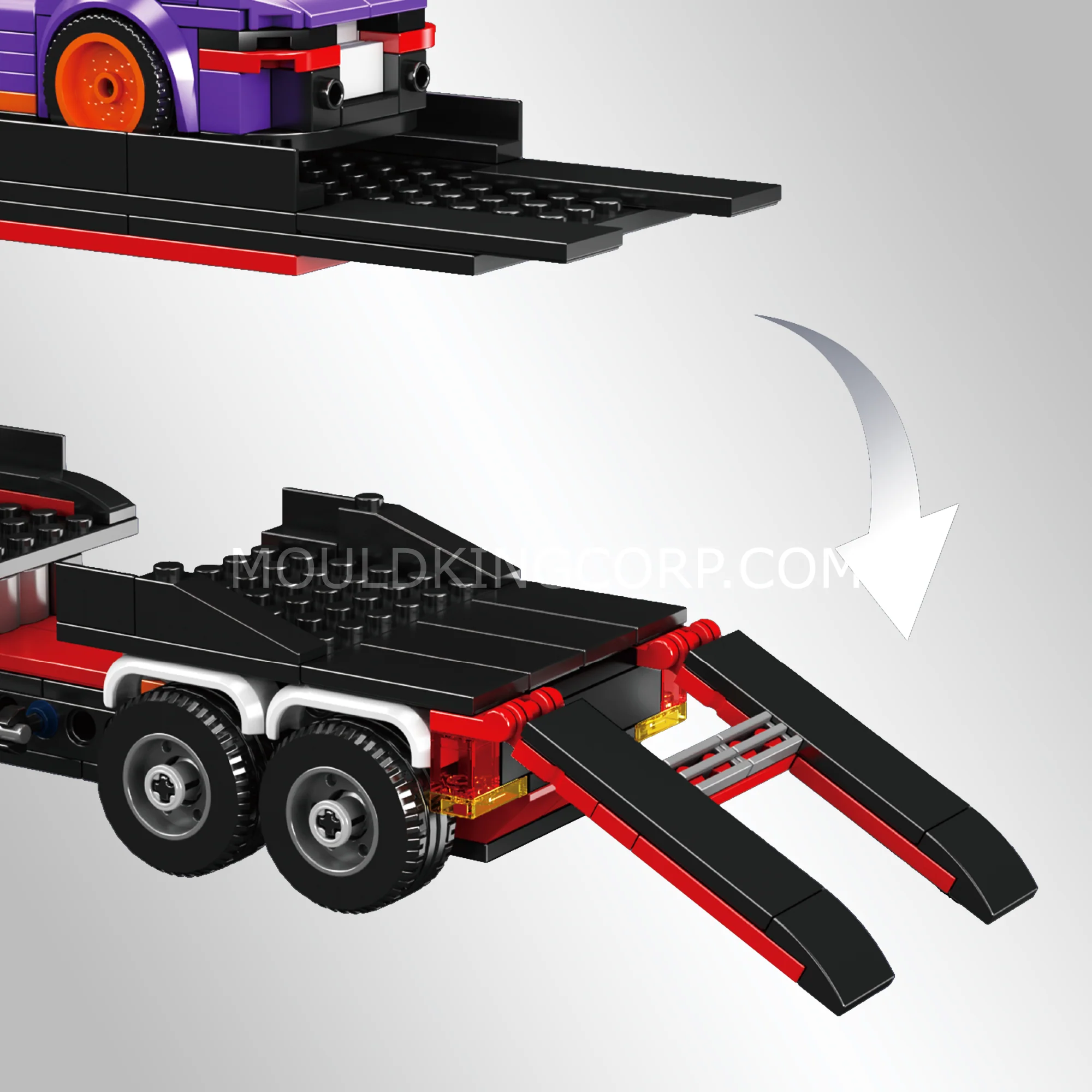 Mould King 24078 Sports Car Transporter Truck Building Set | 997 Pcs - Image 4