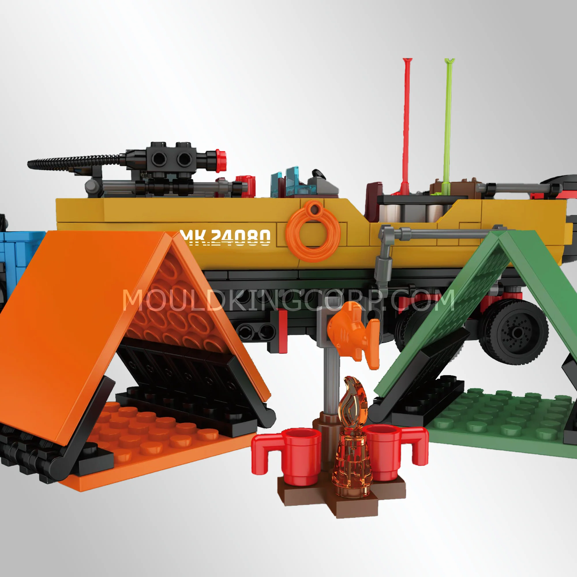 Mould King 24080 Fishing Boat Trailer Building Set | 872 Pcs - Image 4