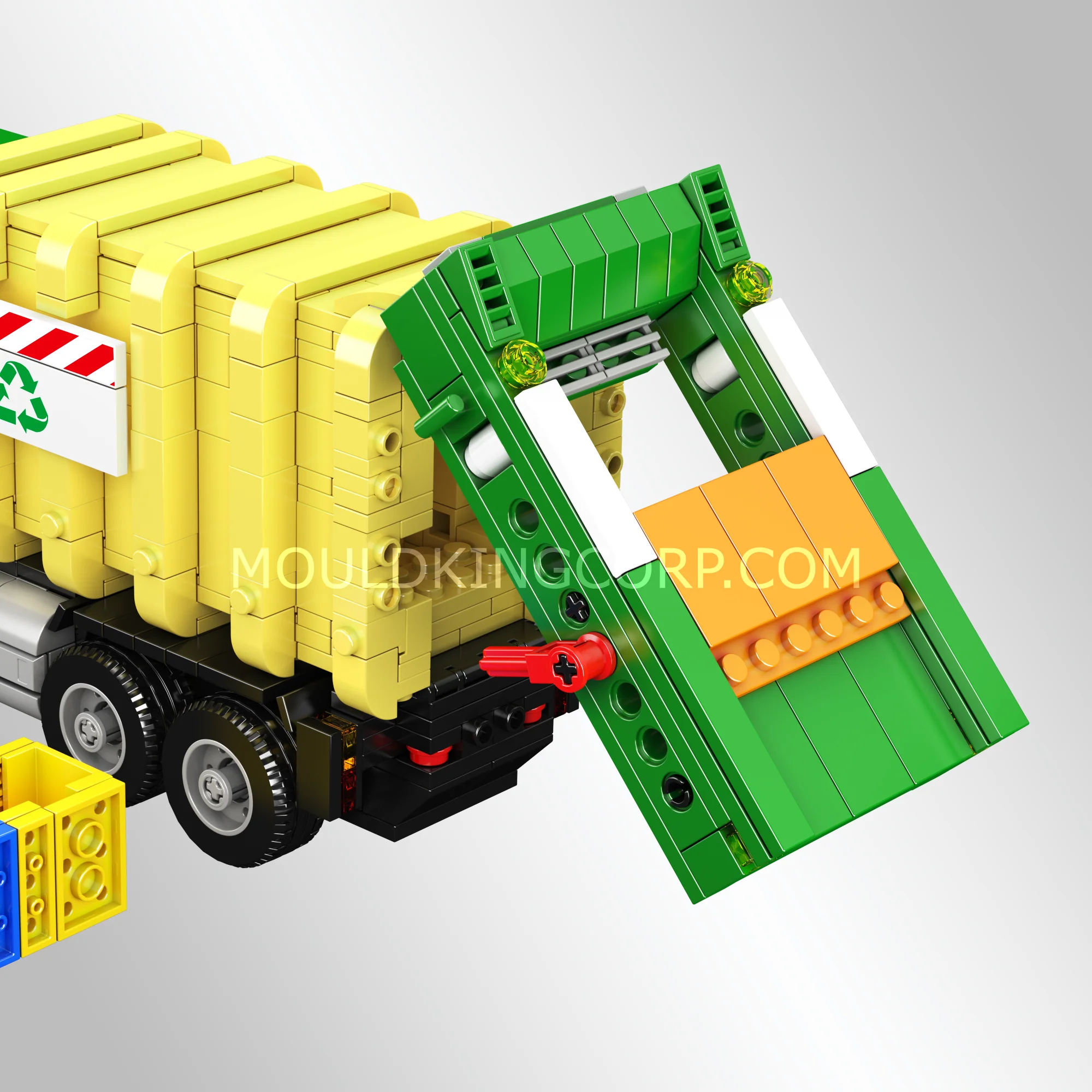 Mould King 24088 Eco-Friendly Garbage Truck Building Set | 646 Pcs - Image 4