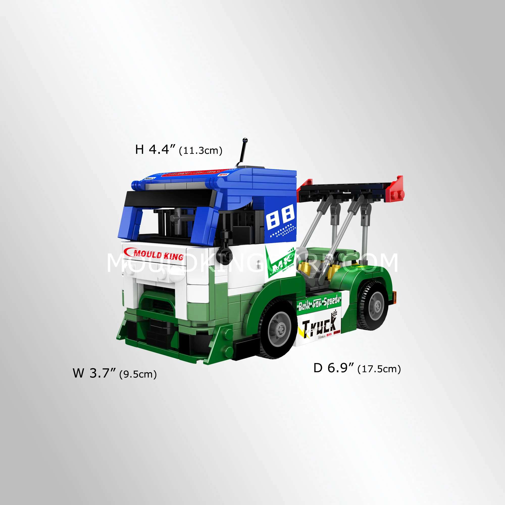 Mould King 24095 Low-Profile Racing Truck Building Set | 510 Pcs - Image 5