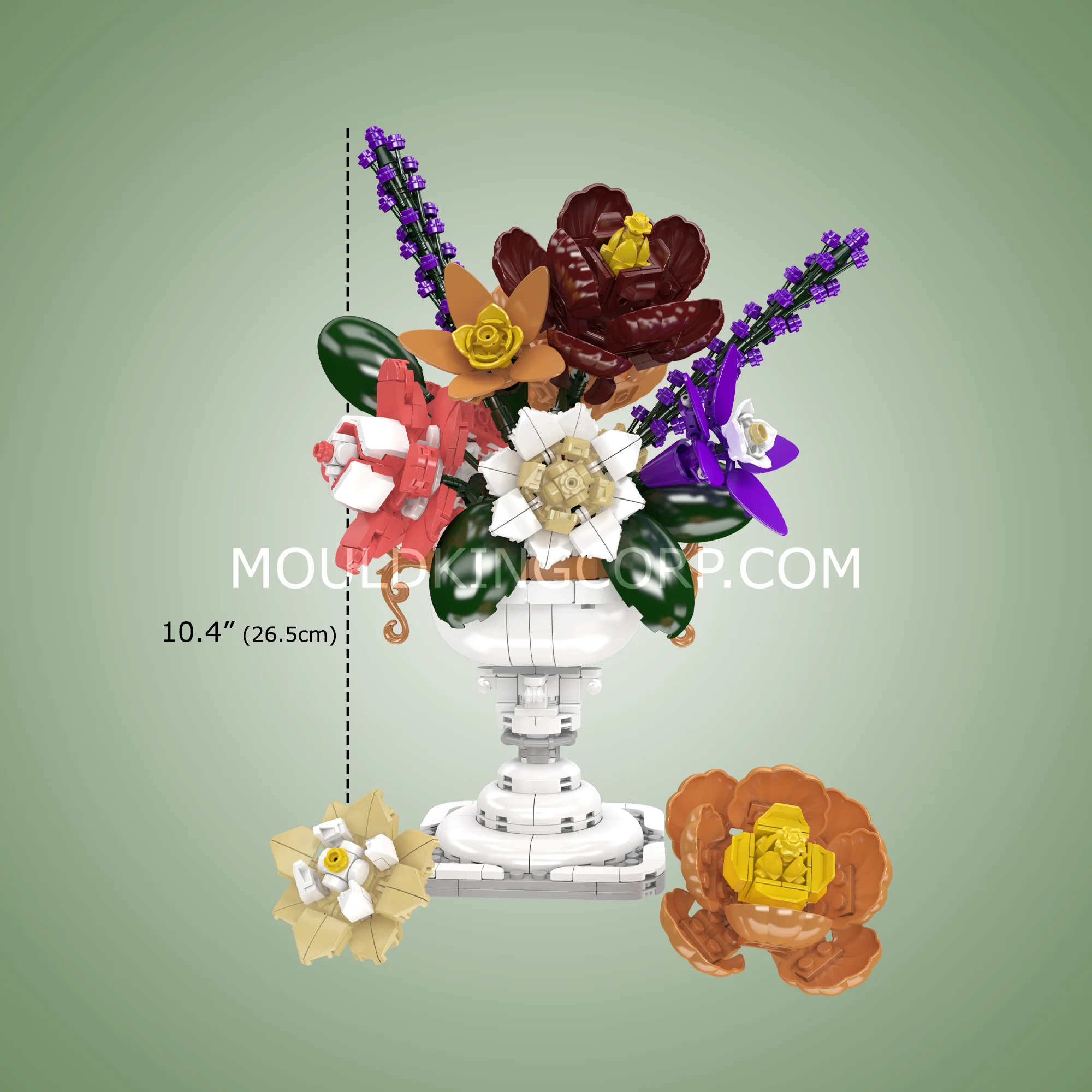 Mould King 24098 Everlasting Floral Art Building Set | 903 Pcs - Image 6
